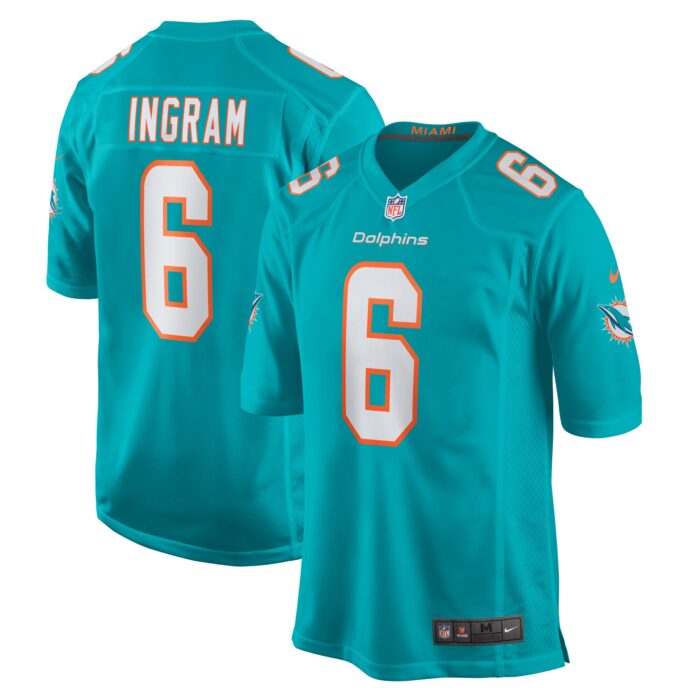 Men’s Miami Dolphins Melvin Ingram Nike Aqua Home Game Player Jersey