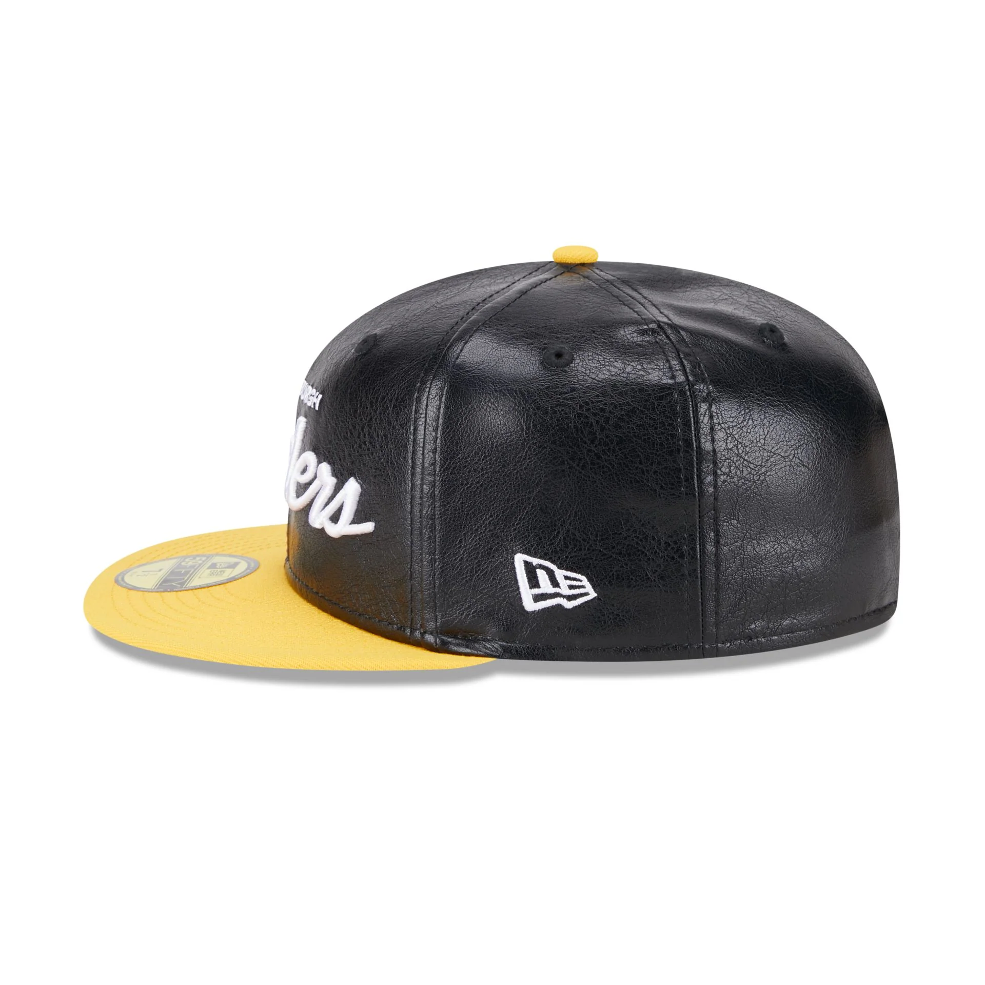 Pittsburgh Steelers Faux Leather Crown 59FIFTY Fitted Hat