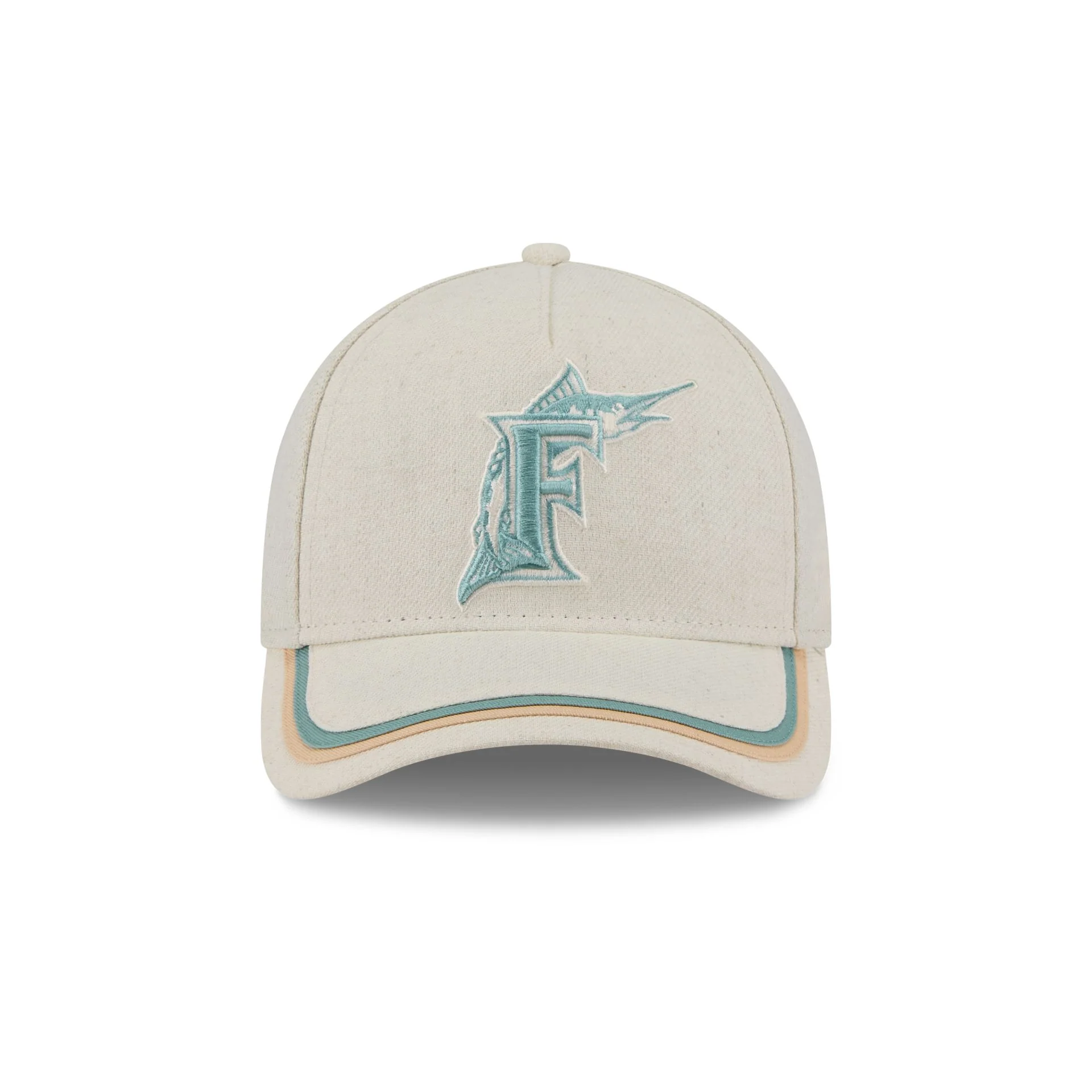 Miami Marlins Neutral Hemp 9FORTY M-Crown A-Frame Adjustable Hat