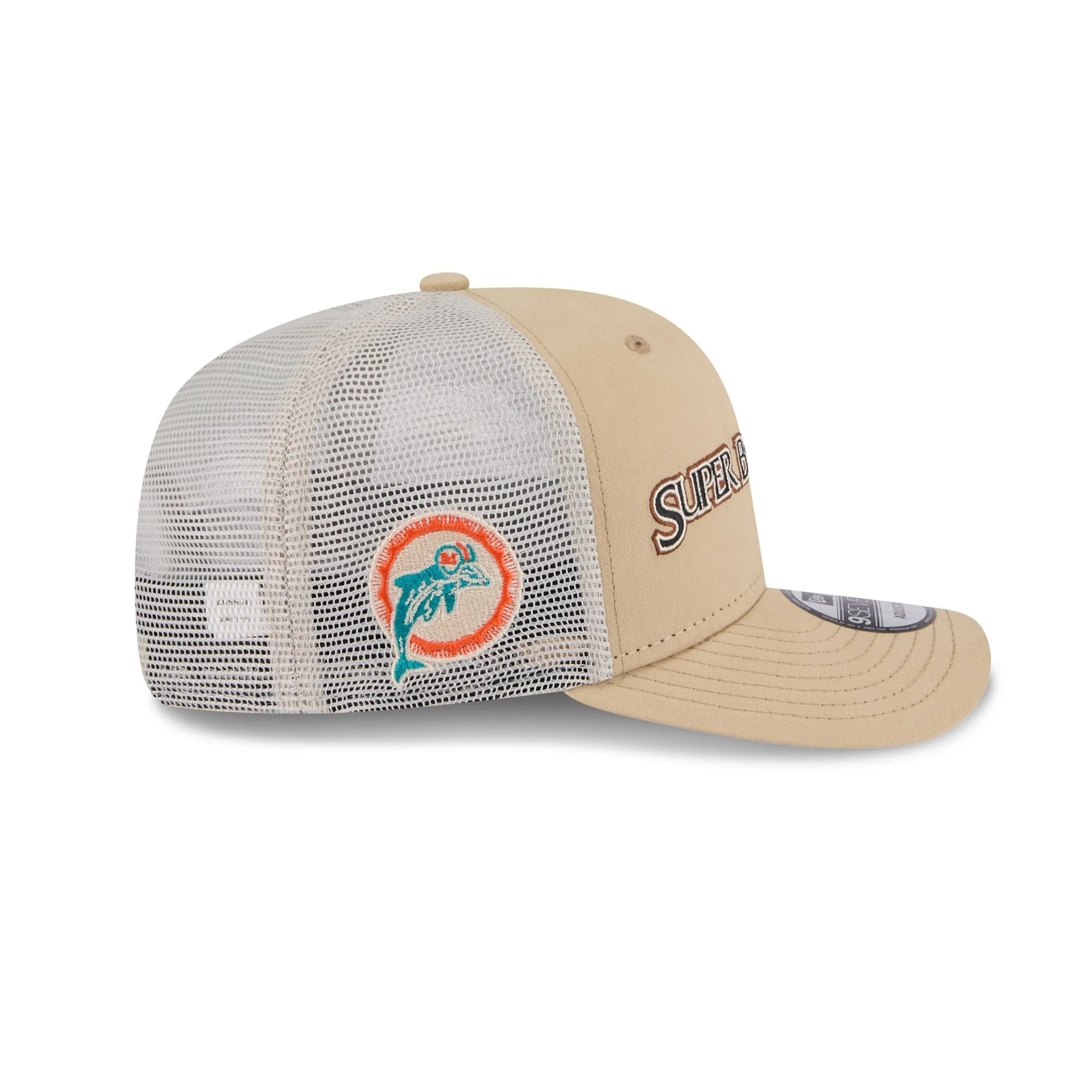 Miami Dolphins Khaki Champions 9SEVENTY Stretch-Snap Hat