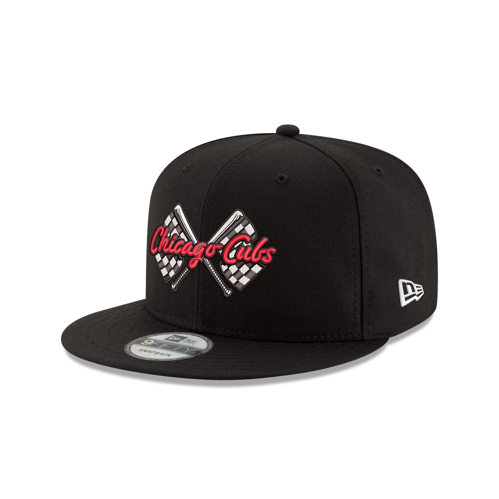Chicago Cubs x NASCAR Chicago Street Race Black 9FIFTY Snapback Hat
