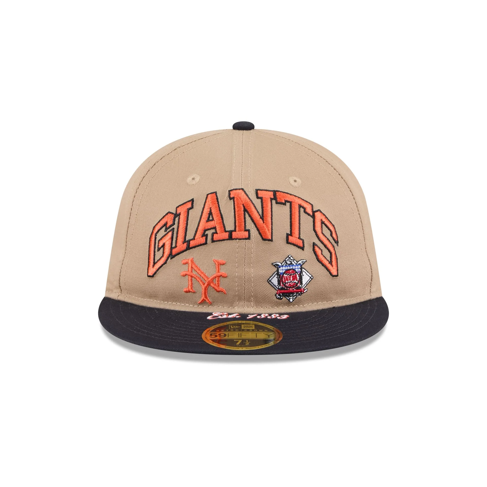 New York Giants Camel Retro Crown 59FIFTY Fitted Hat