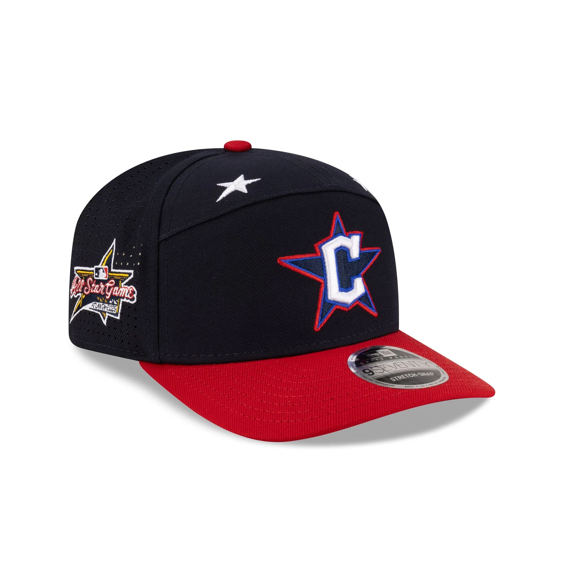 Cleveland Guardians 2025 All-Star Game Workout Split Panel 9SEVENTY Stretch-Snap Hat