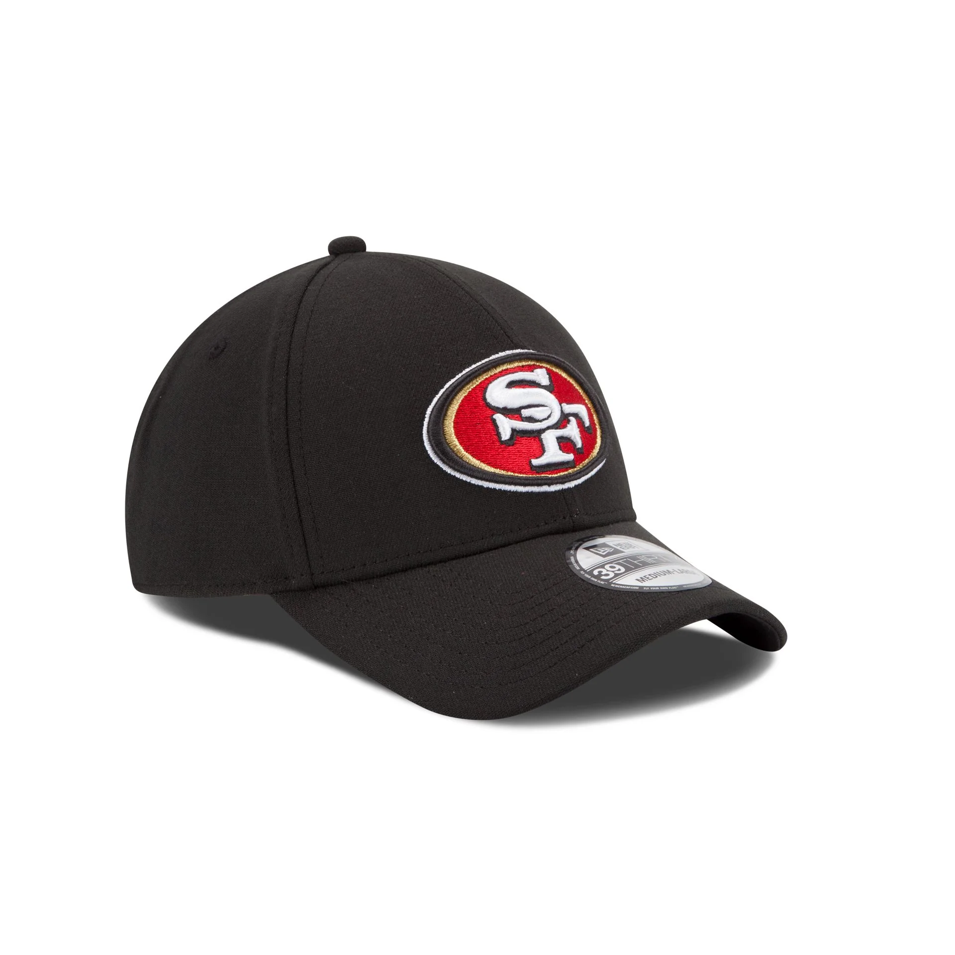 San Francisco 49ers Team Classic Black 39THIRTY Stretch Fit Hat