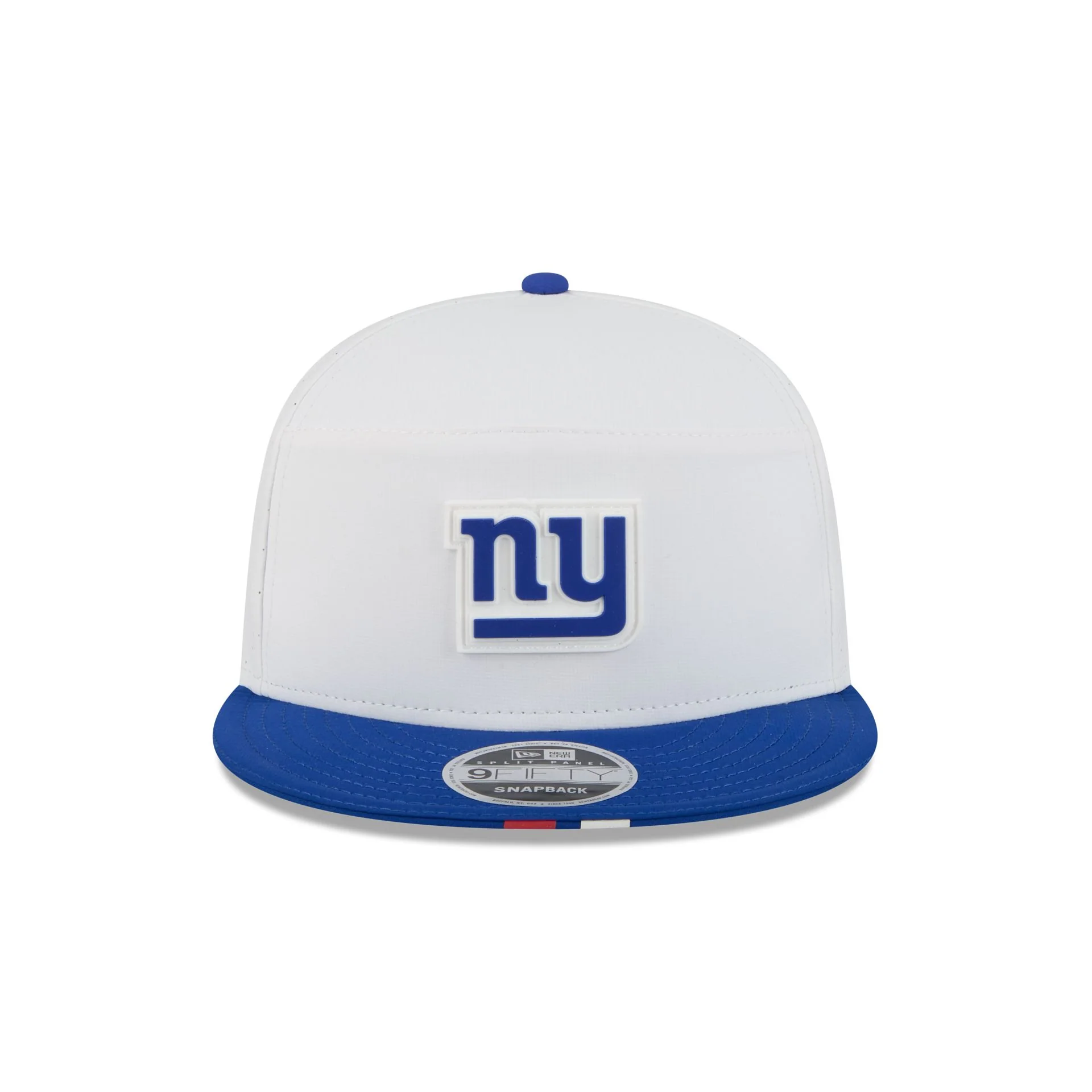 New York Giants 2025 Training Split Panel 9FIFTY Snapback Hat