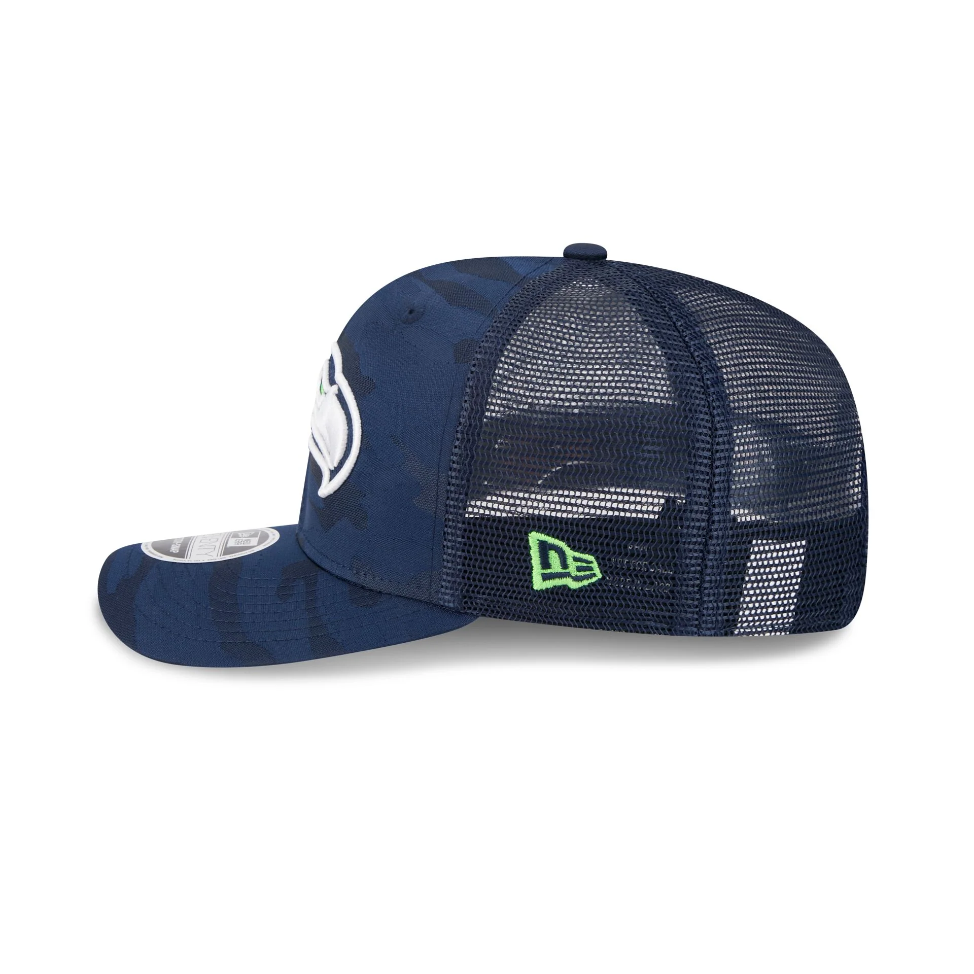 Seattle Seahawks Camo 9SEVENTY Trucker Stretch-Snap Hat