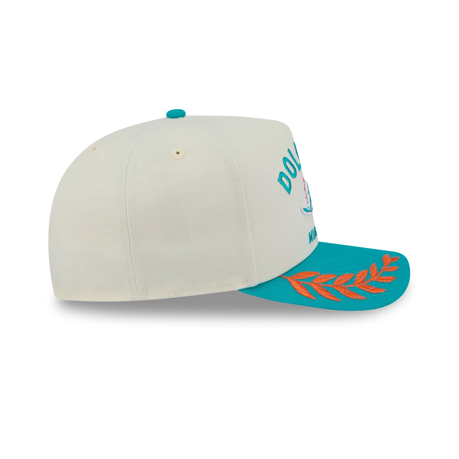 Miami Dolphins 2025 Draft Chrome White 59FIFTY A-Frame Fitted Hat