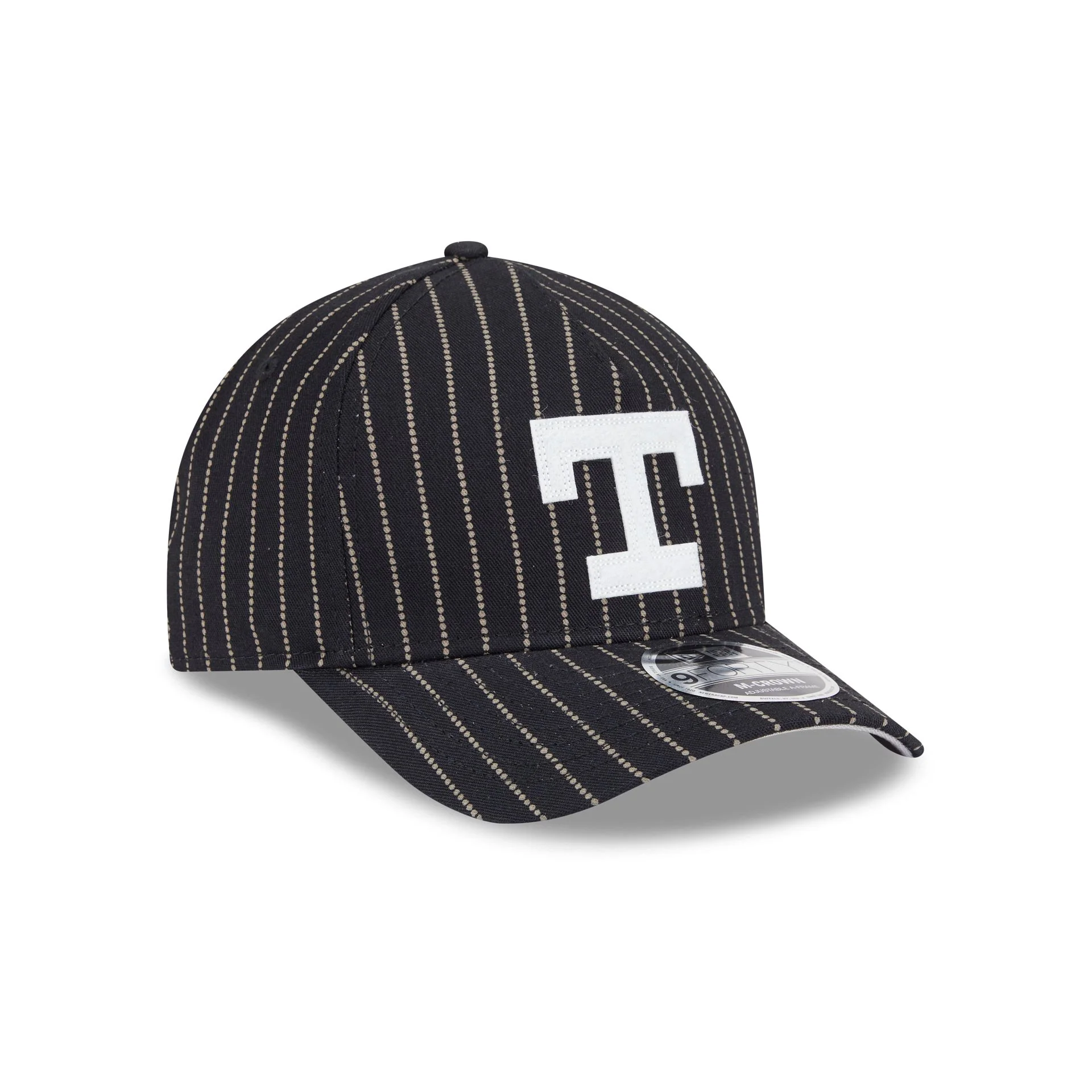 Texas Rangers Dotted Pinstripe 9FORTY M-Crown A-Frame Adjustable Hat