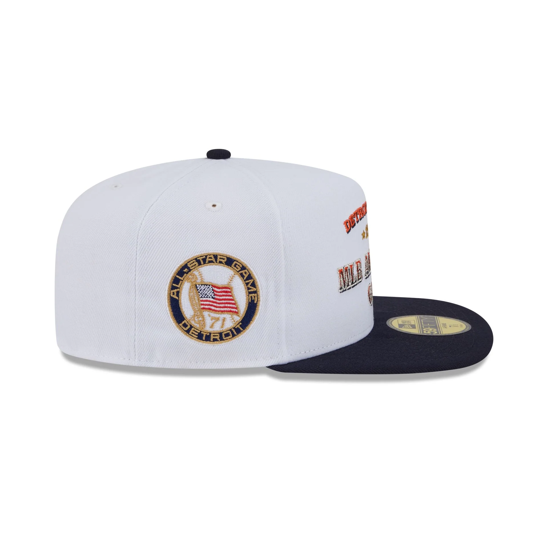 Detroit Tigers Summer Derby White 59FIFTY A-Frame Fitted Hat