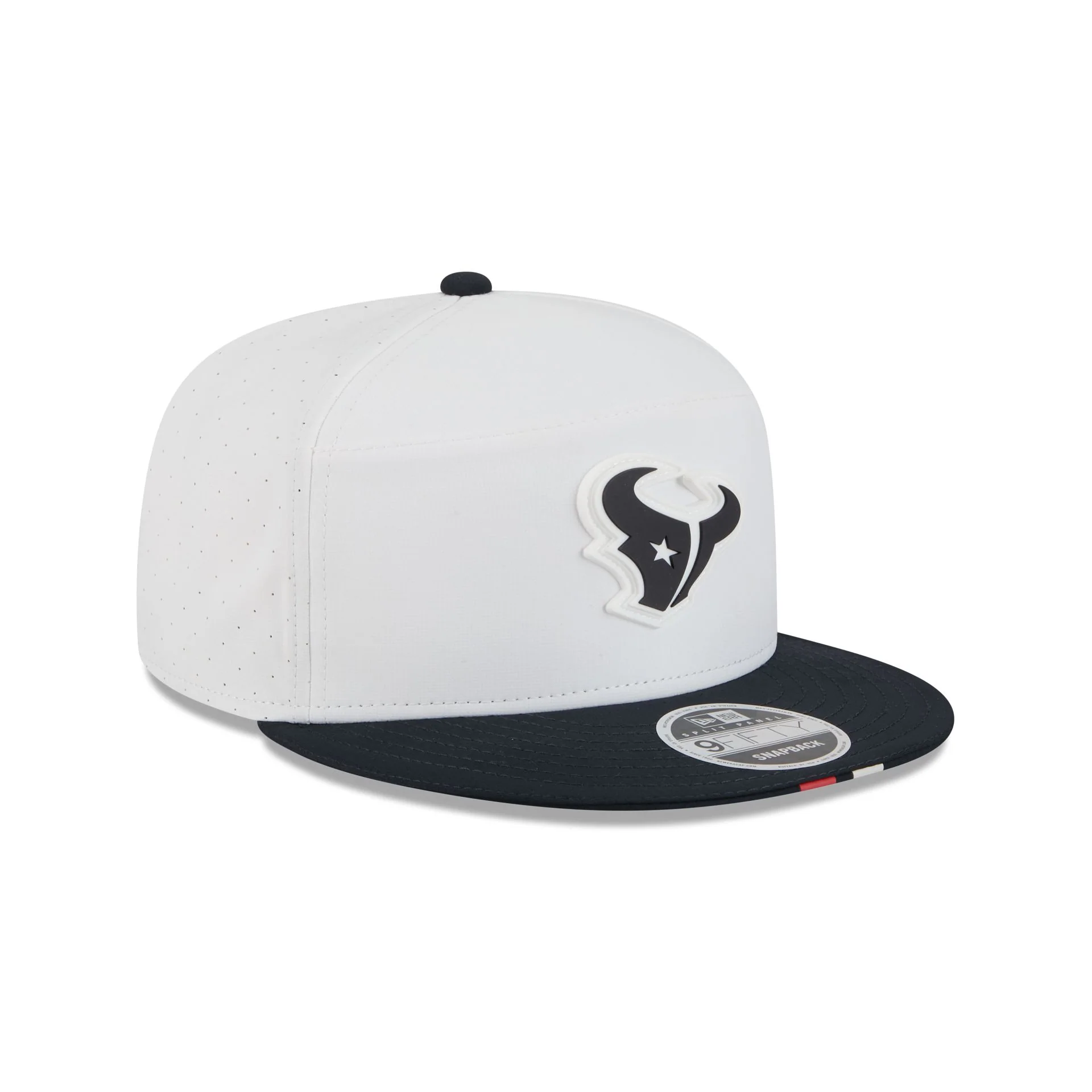 Houston Texans 2025 Training Split Panel 9FIFTY Snapback Hat