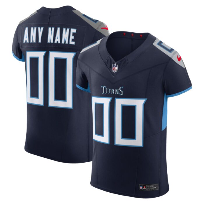 Men’s Tennessee Titans Nike Navy Vapor F.U.S.E. Elite Custom Jersey