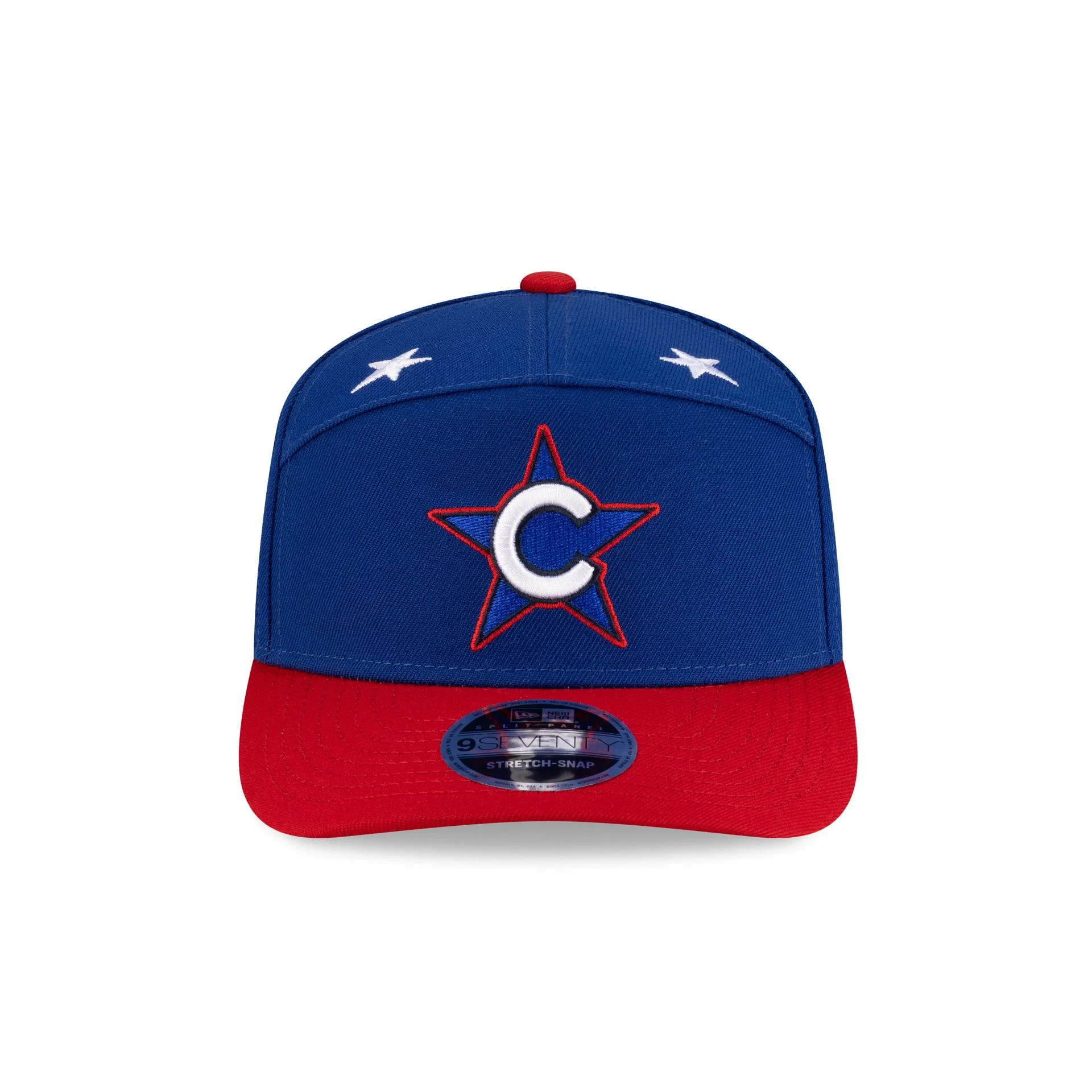 Chicago Cubs 2025 All-Star Game Workout Split Panel 9SEVENTY Stretch-Snap Hat