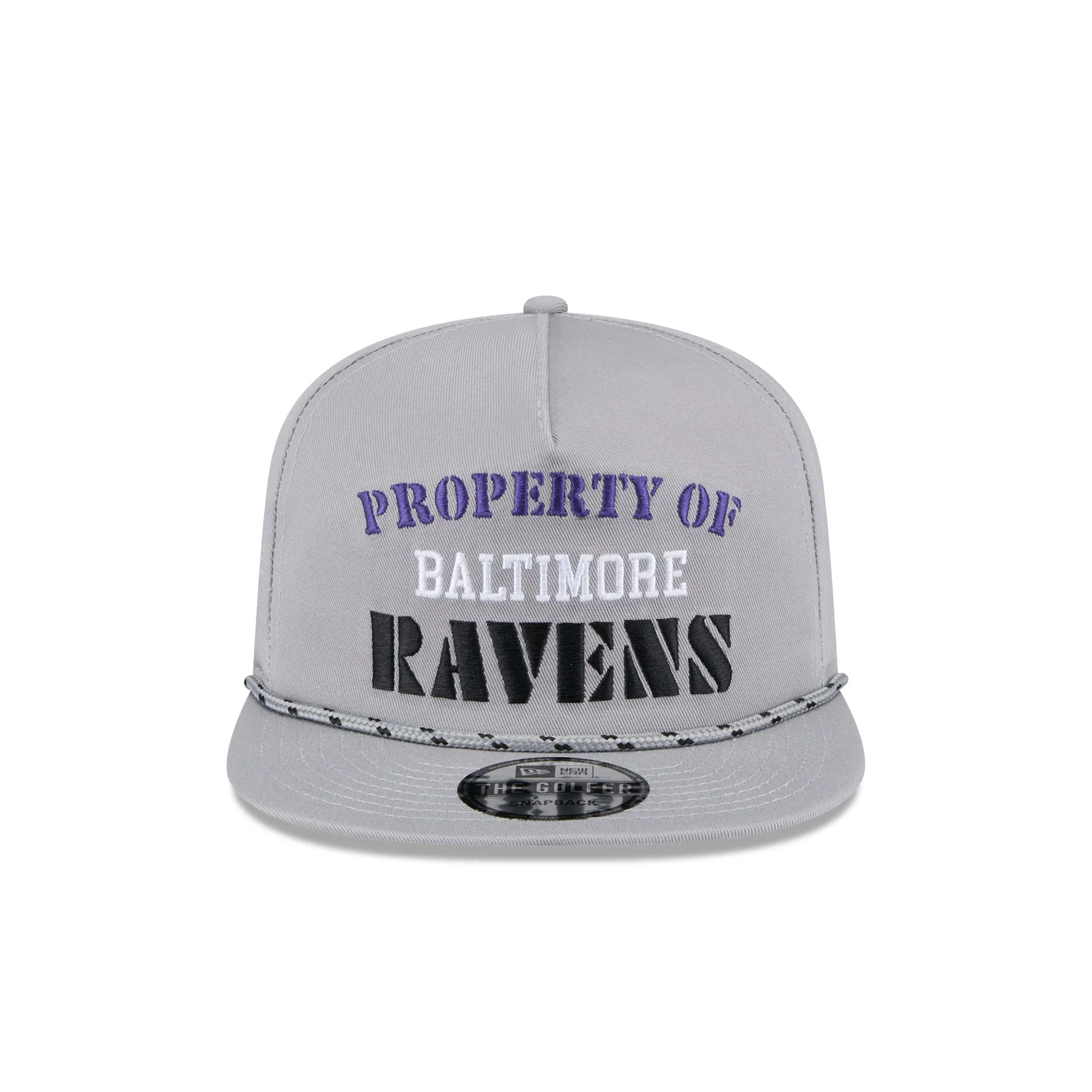 Baltimore Ravens Vintage Gray Rope Golfer Hat