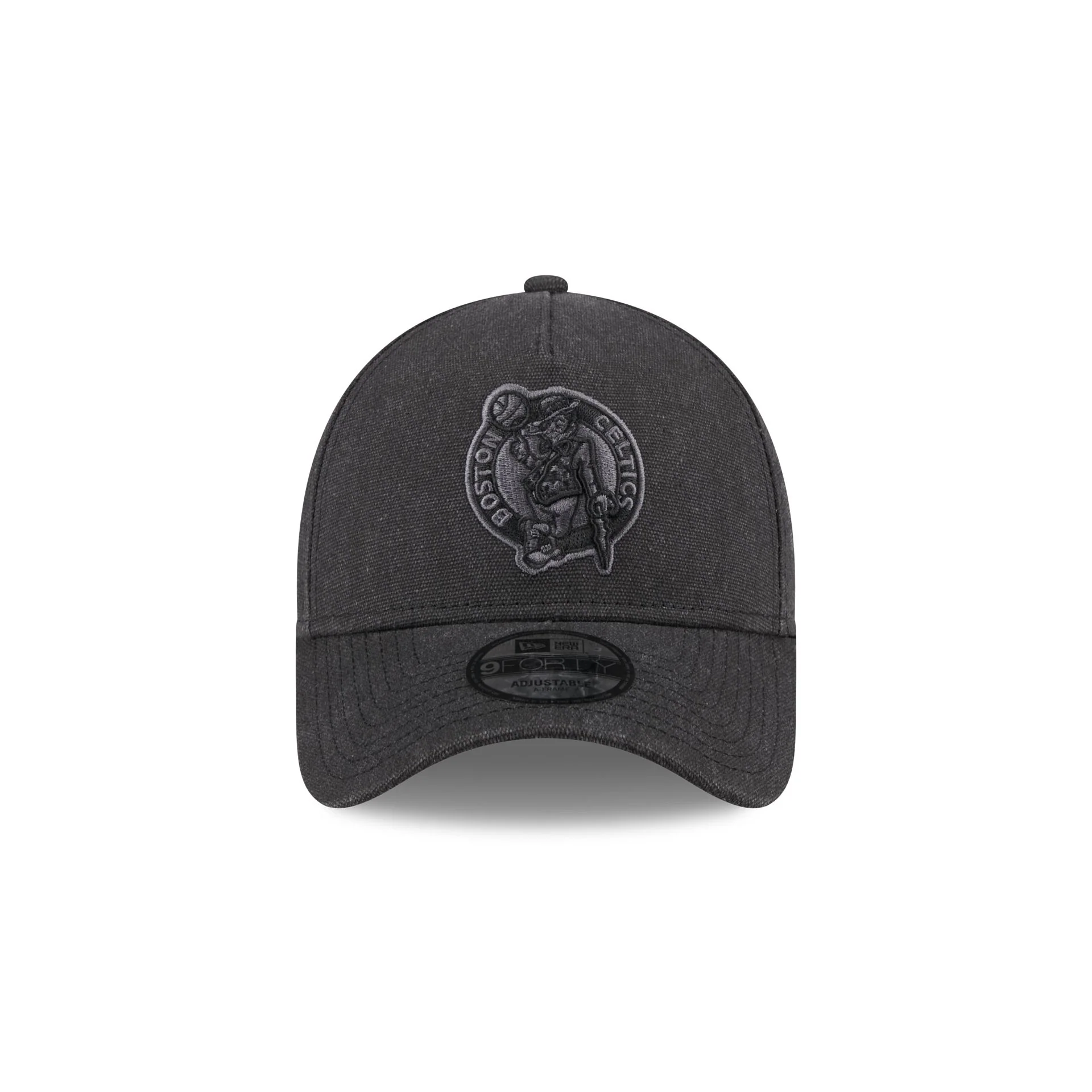 Boston Celtics Logo Essentials Black 9FORTY A-Frame Snapback Hat