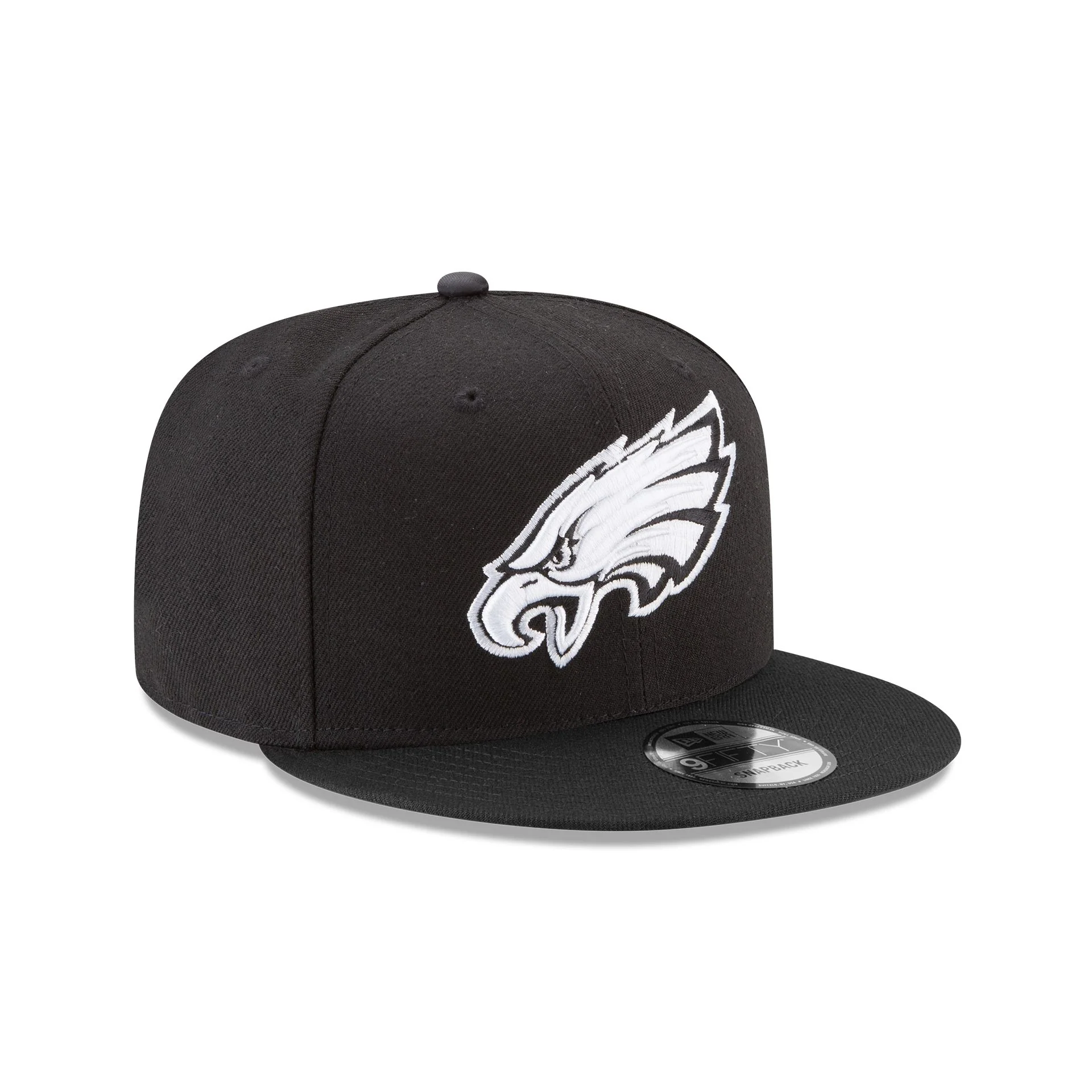 Philadelphia Eagles Basic Black and White 9FIFTY Snapback Hat