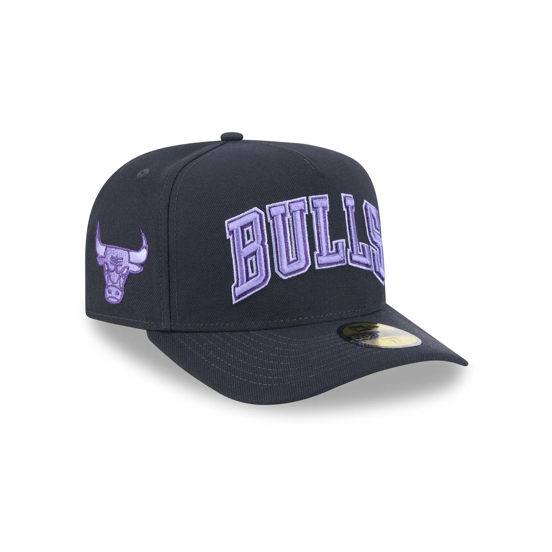 Chicago Bulls Navy Lavender 59FIFTY A-Frame Fitted Hat