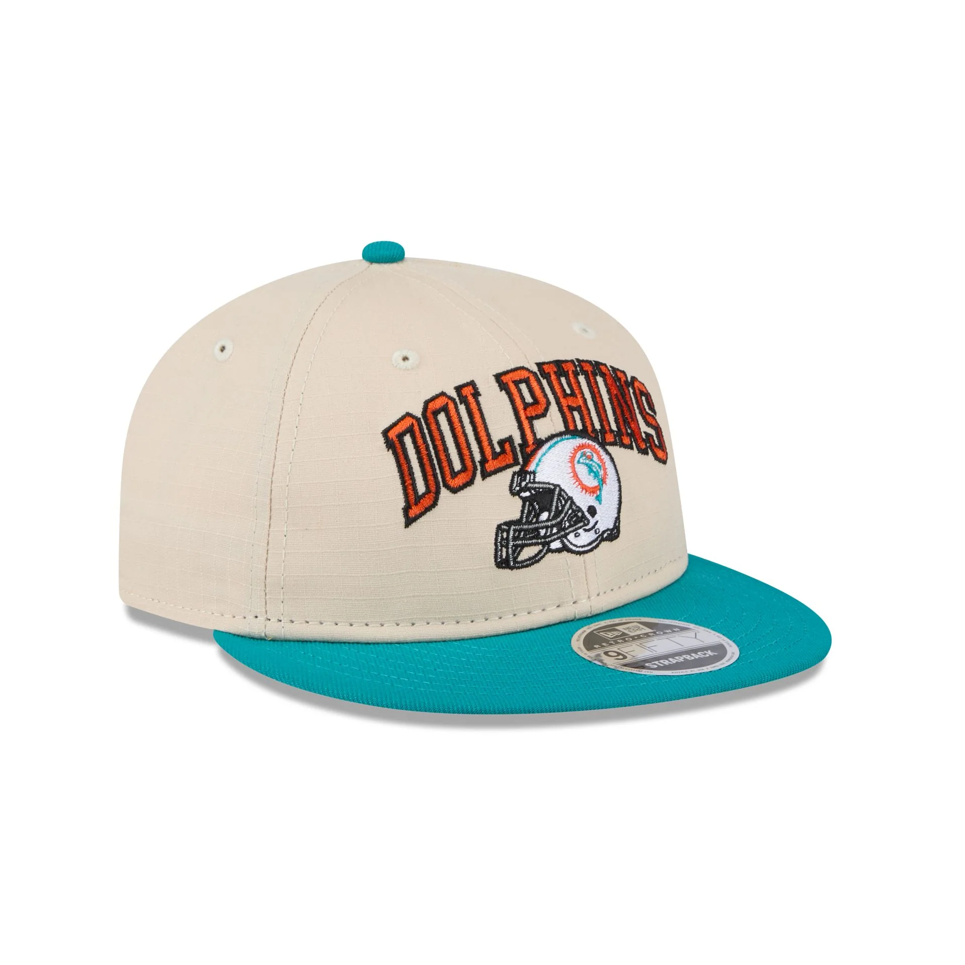 Miami Dolphins Historic Helmet Retro Crown 9FIFTY Snapback Hat