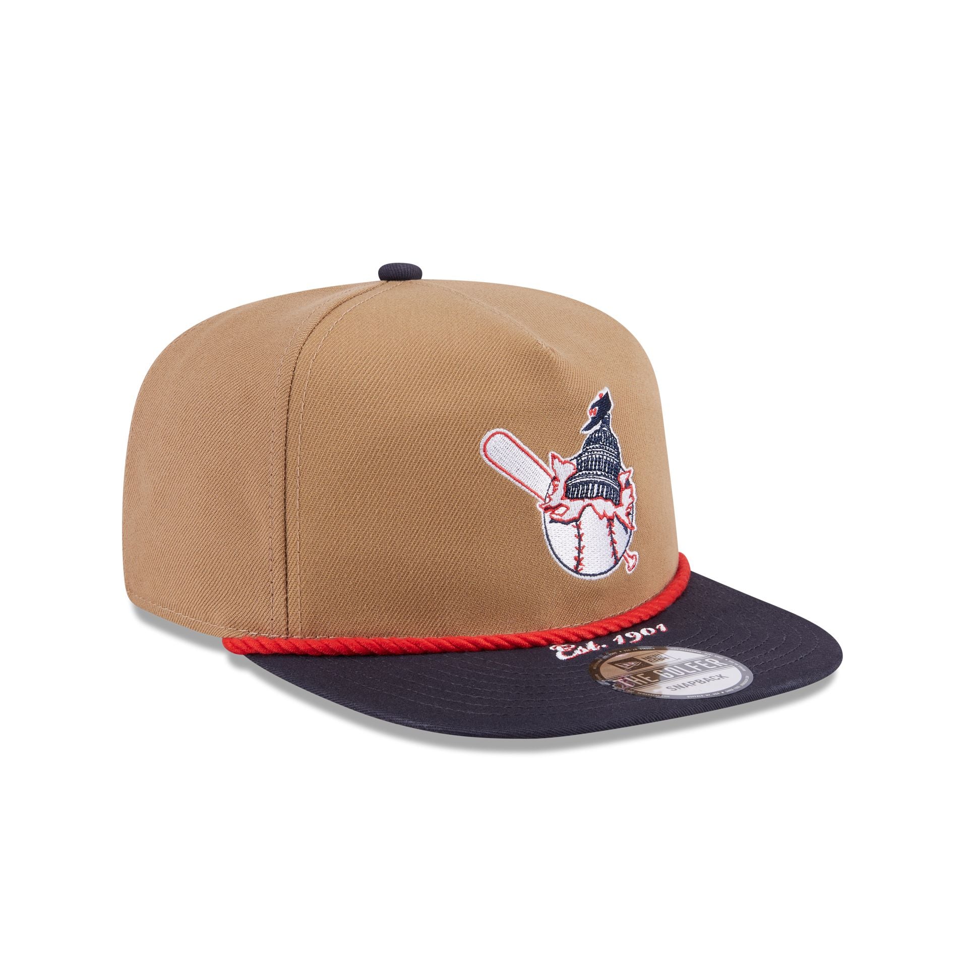 Washington Senators Khaki Rope Golfer Hat