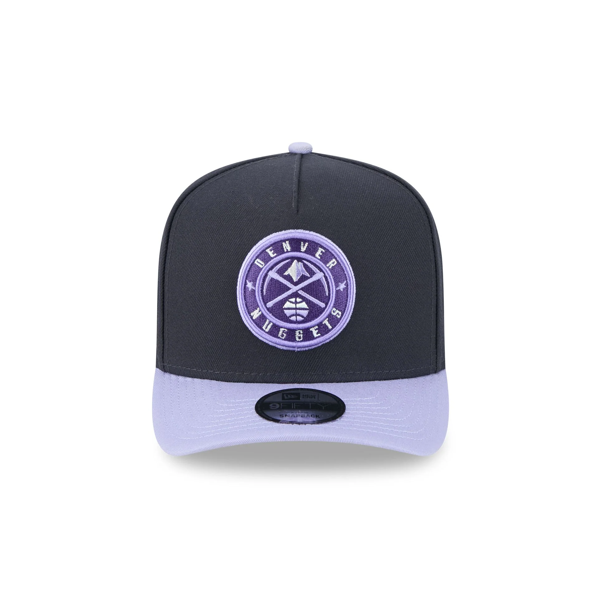 Denver Nuggets Navy Lavender 9FIFTY A-Frame Snapback Hat