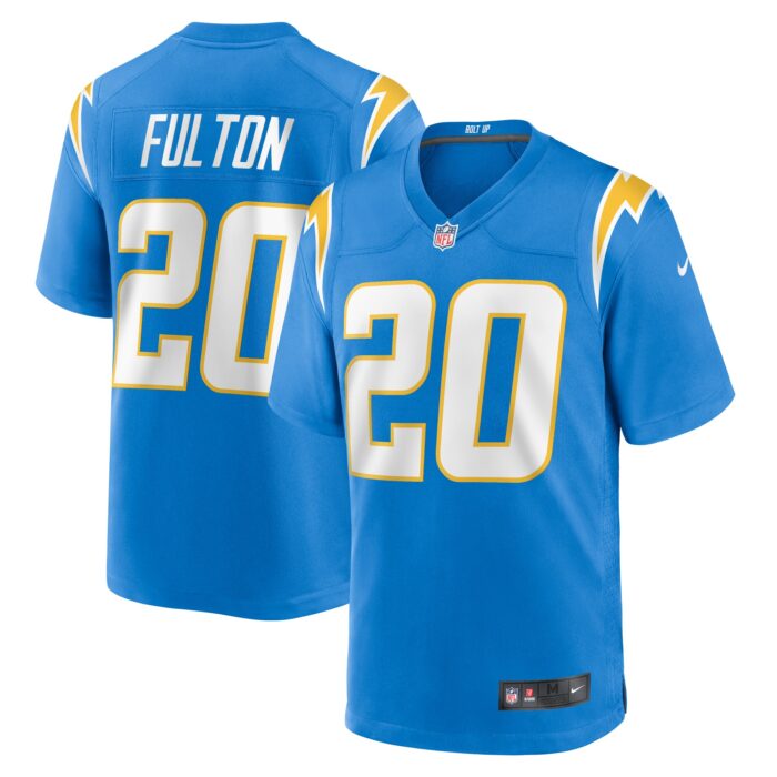 Men’s Los Angeles Chargers Kristian Fulton Nike Powder Blue Game Jersey