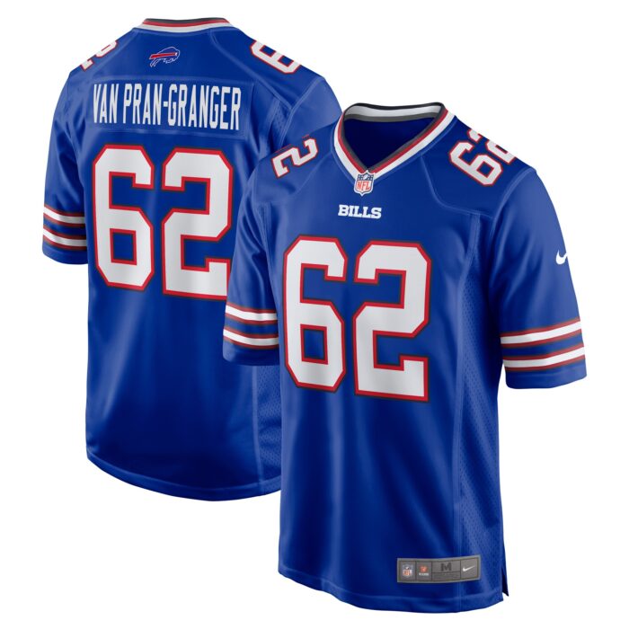 Men’s Buffalo Bills Sedrick Van Pran-Granger Nike Royal Game Jersey