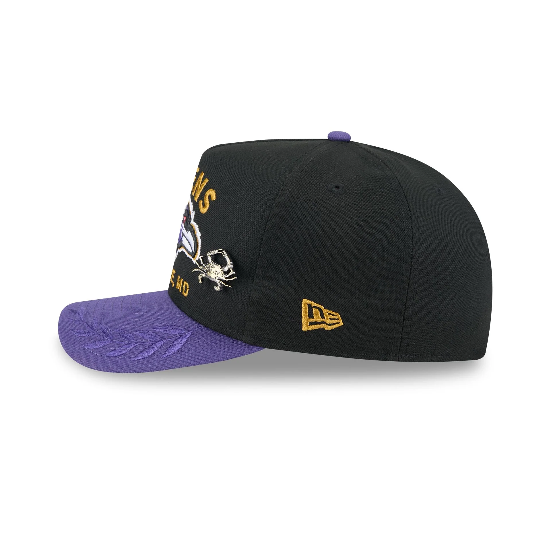 Baltimore Ravens 2025 Draft Black 59FIFTY A-Frame Fitted Hat