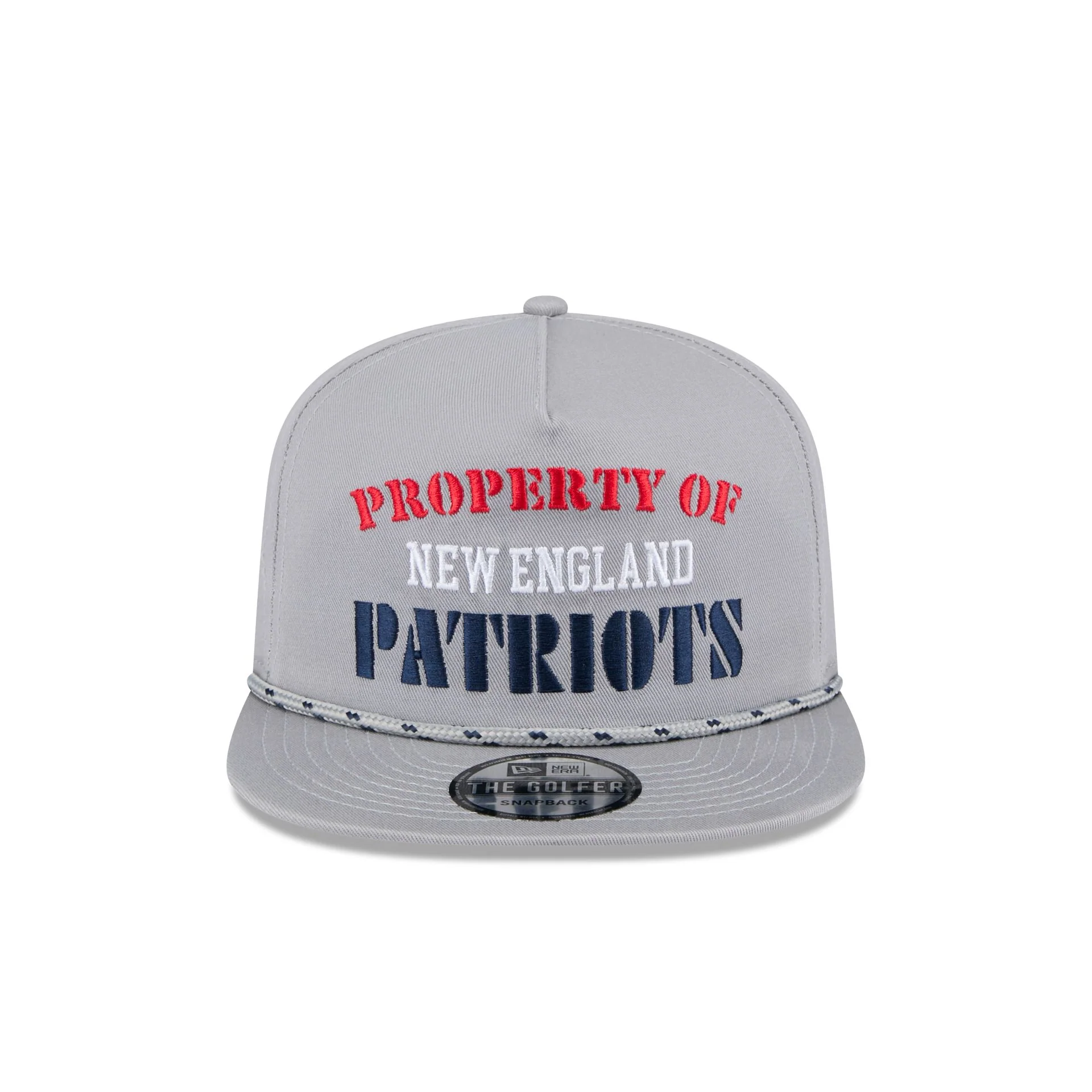 New England Patriots Vintage Gray Rope Golfer Hat