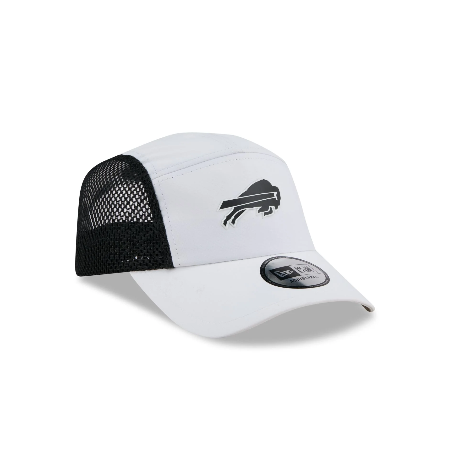 Buffalo Bills White Poly Runner Adjustable Hat