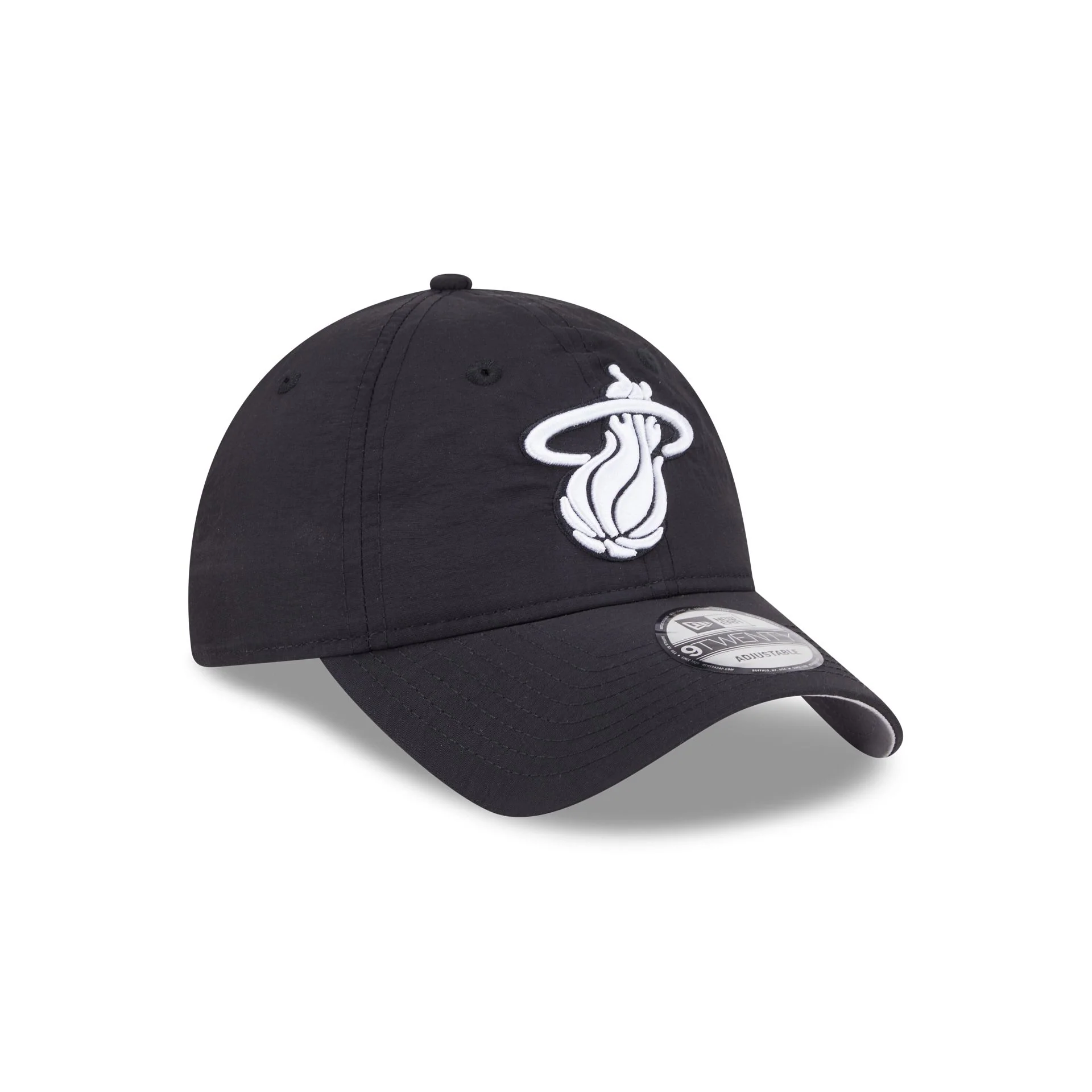 Miami Heat Everyday Nylon Black 9TWENTY Adjustable Hat