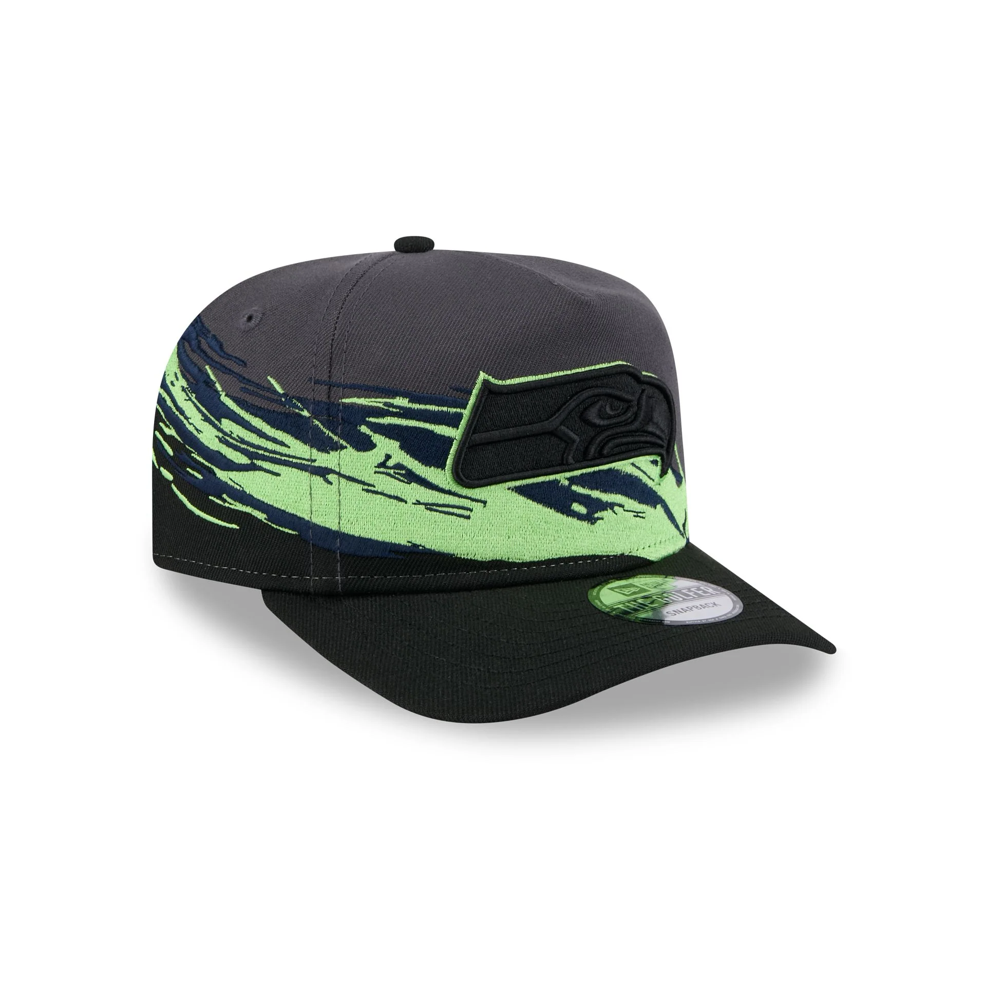 Seattle Seahawks Graphite Brushstroke Golfer Hat