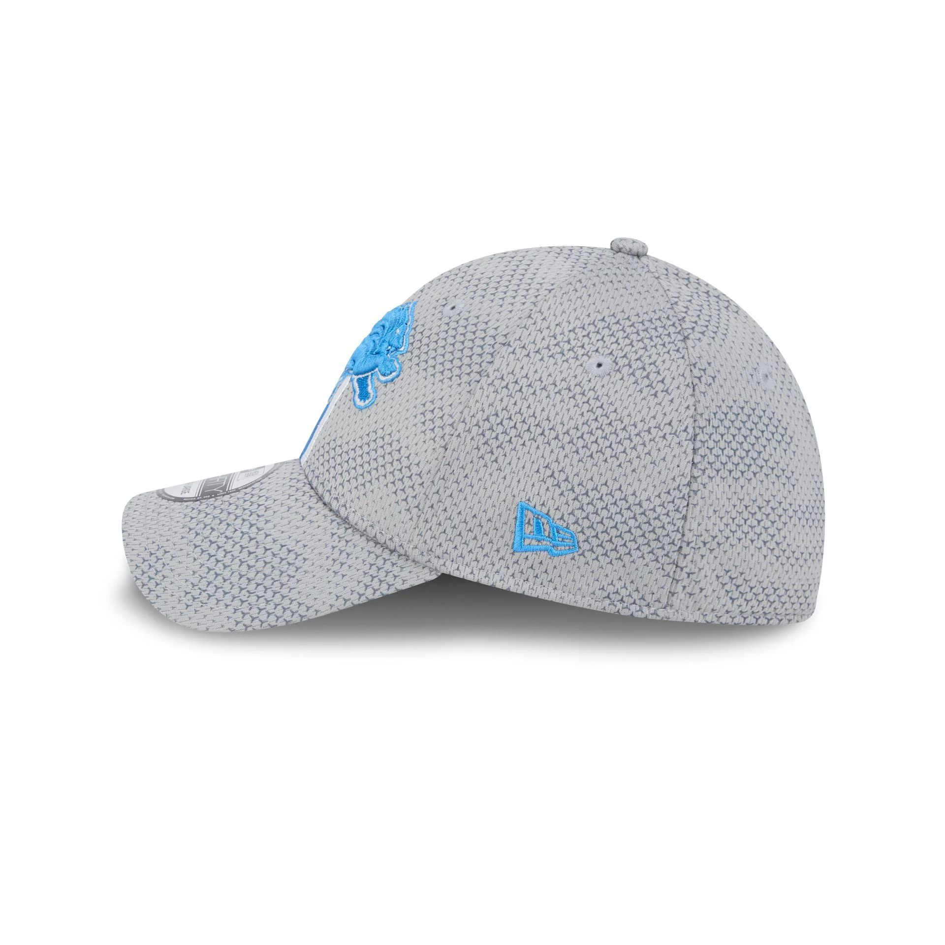 Detroit Lions 2024 Sideline Gray 39THIRTY Stretch Fit Hat