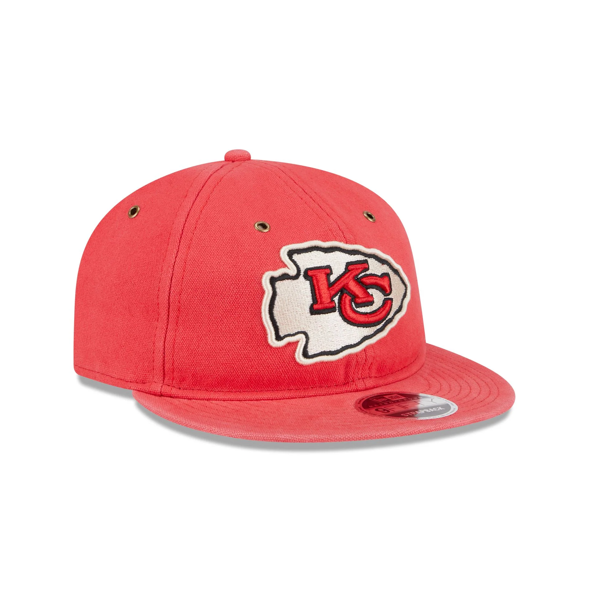 Kansas City Chiefs Cotton Canvas Retro Crown 9FIFTY Adjustable Hat