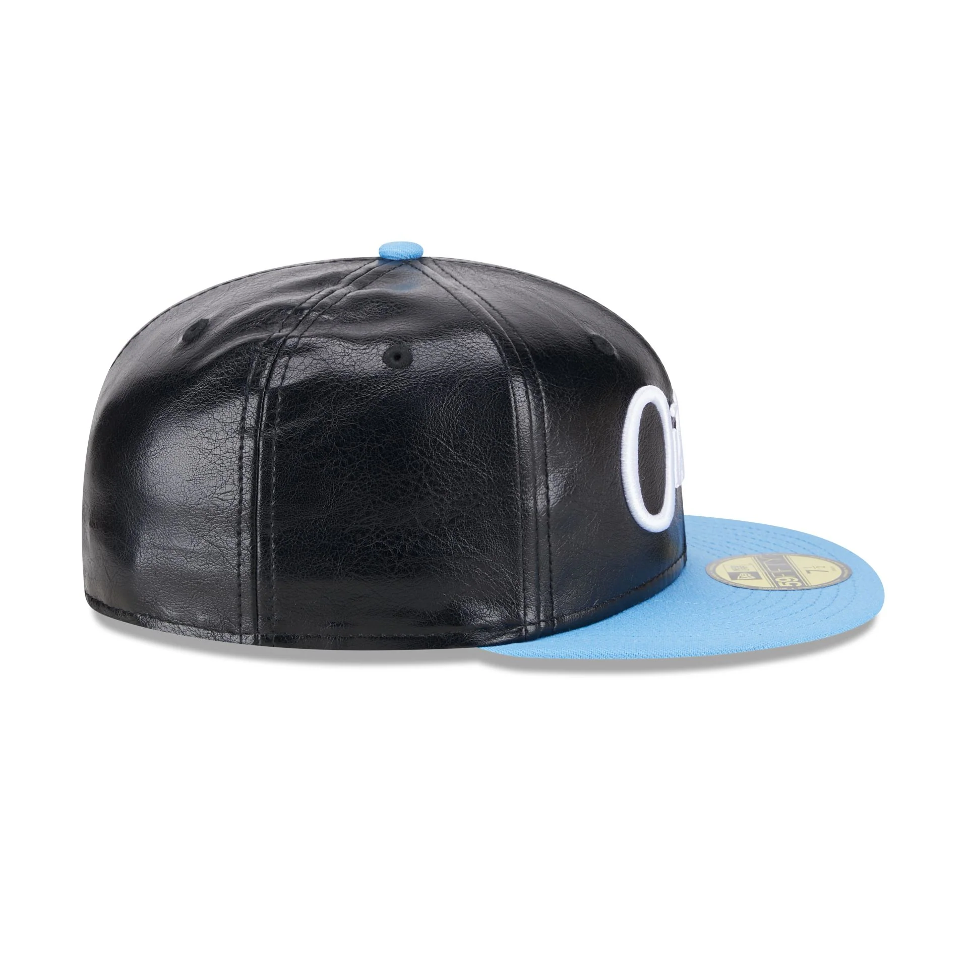 NFL Oilers Faux Leather Crown 59FIFTY Fitted Hat