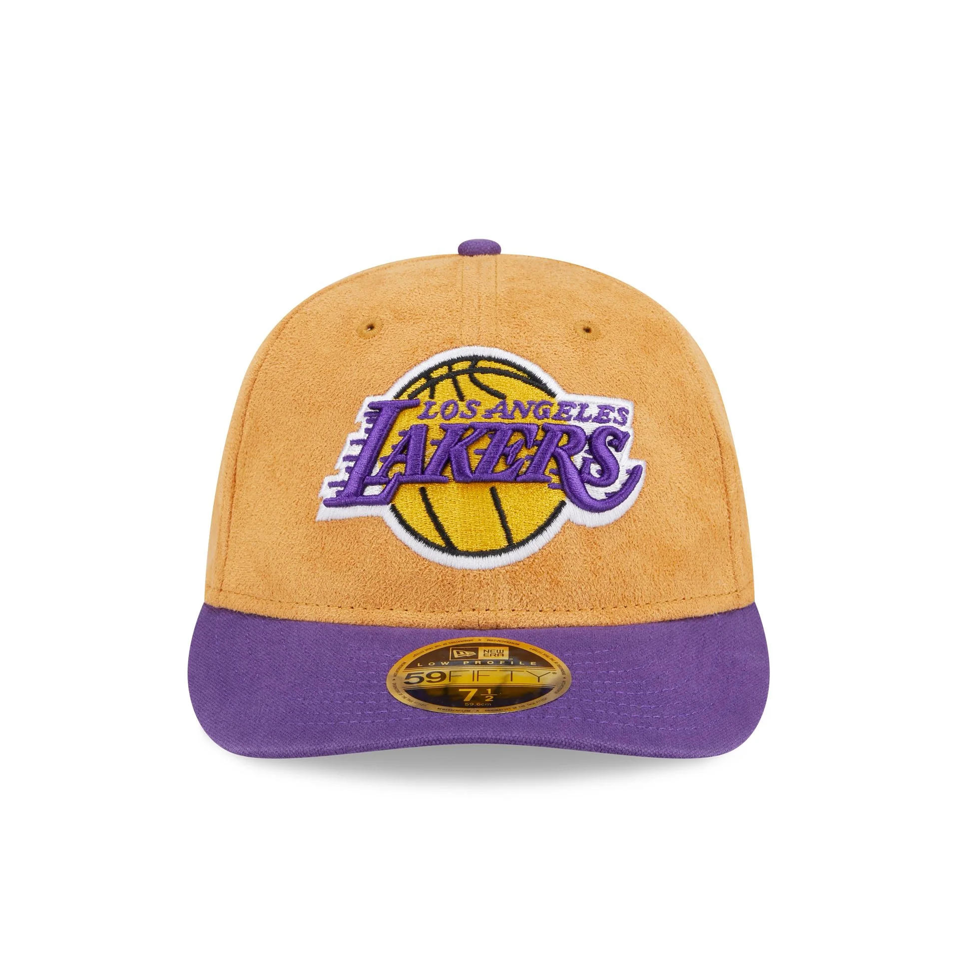 Los Angeles Lakers Tan Texture Low Profile 59FIFTY Fitted Hat