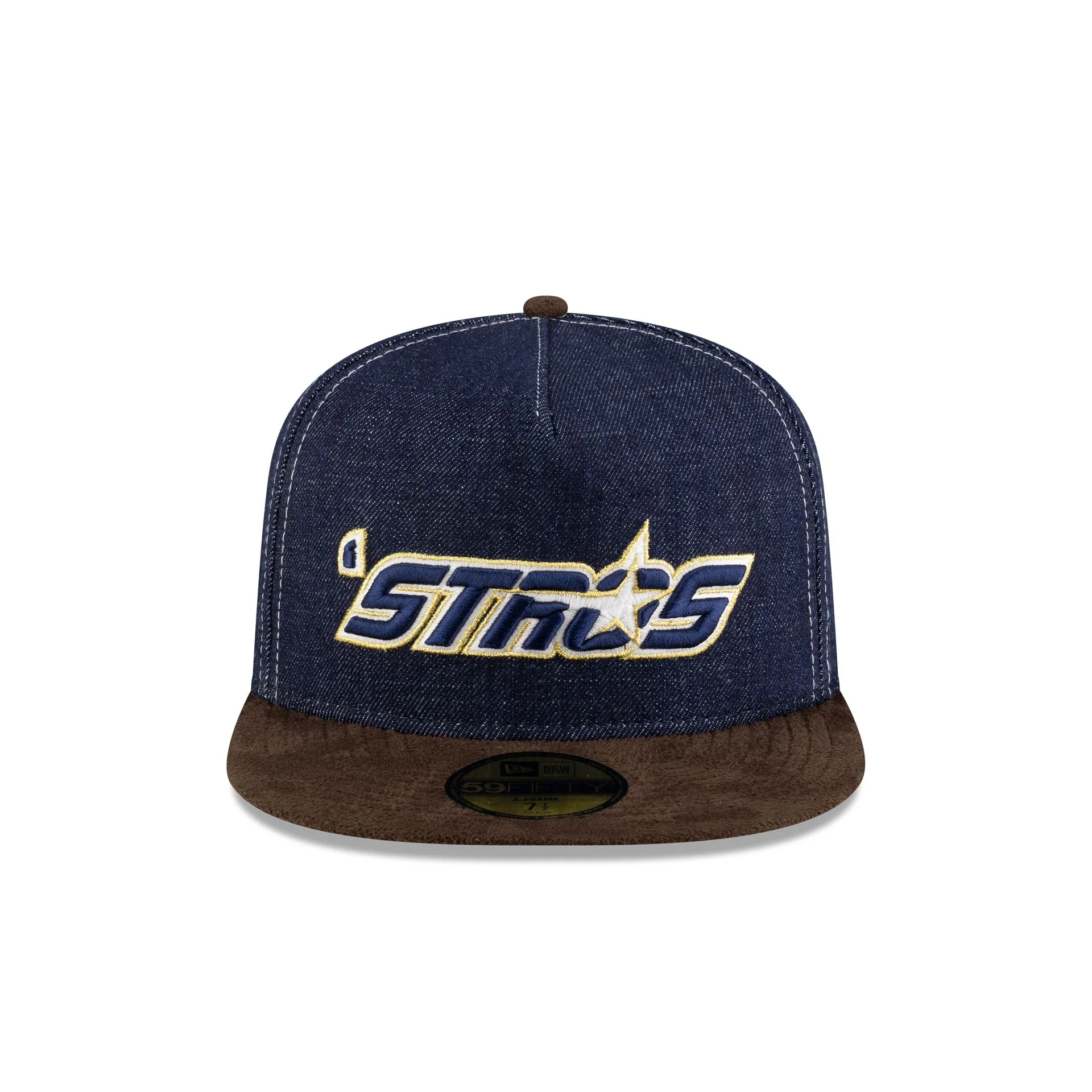 Houston Astros Houston Pack Denim 59FIFTY A-Frame Fitted Hat