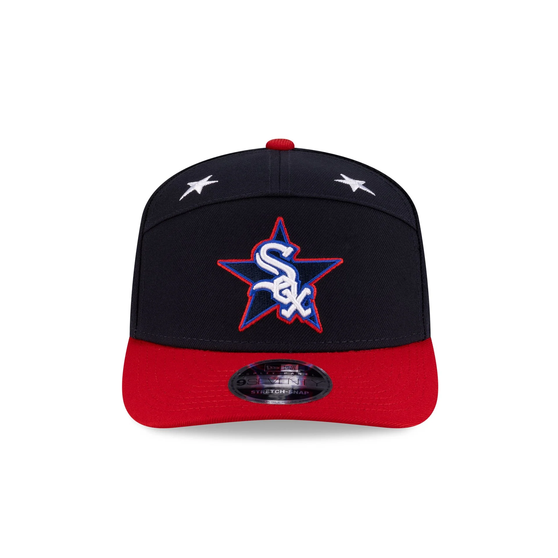 Chicago White Sox 2025 All-Star Game Workout Split Panel 9SEVENTY Stretch-Snap Hat