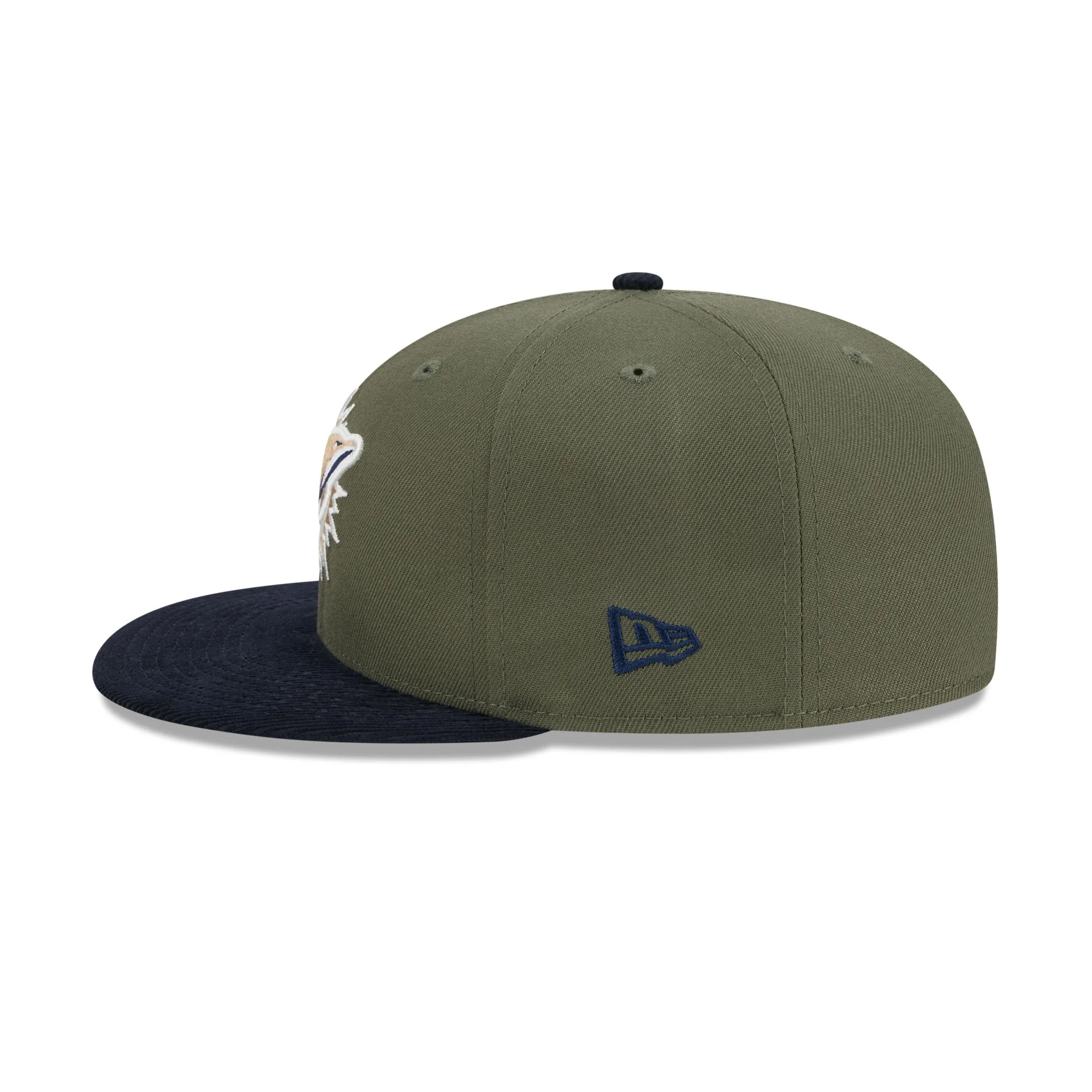 Miami Dolphins Olive Green 59FIFTY Fitted Hat