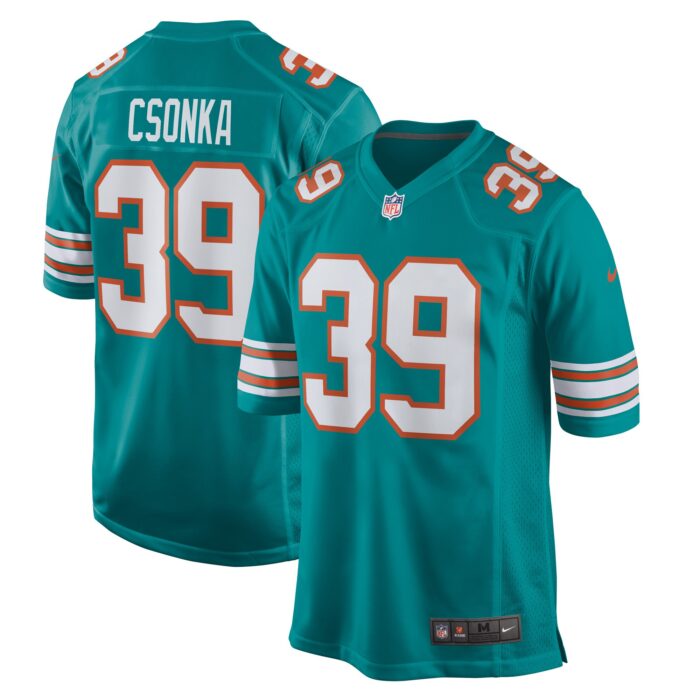 Men’s Miami Dolphins Larry Csonka Nike Aqua Retired Player Jersey
