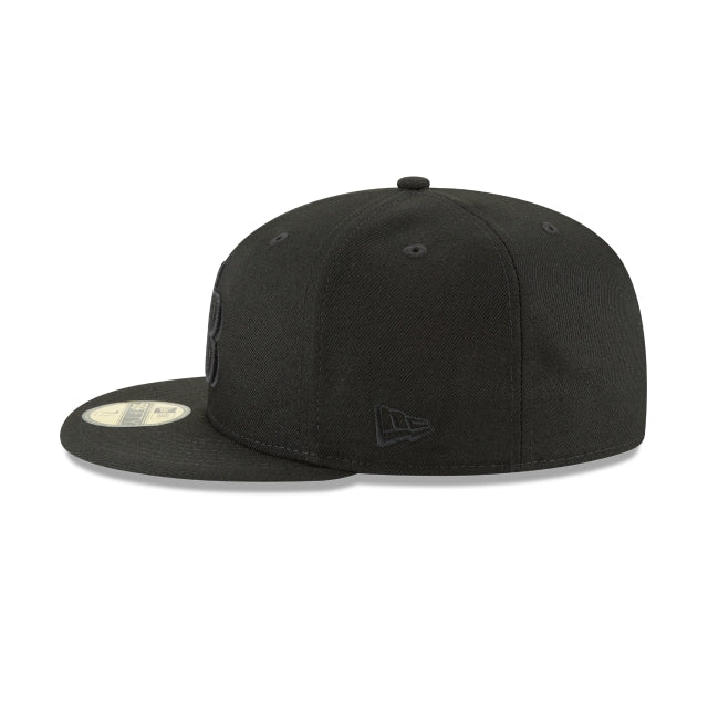 Tampa Bay Rays Blackout Basic 59FIFTY Fitted Hat