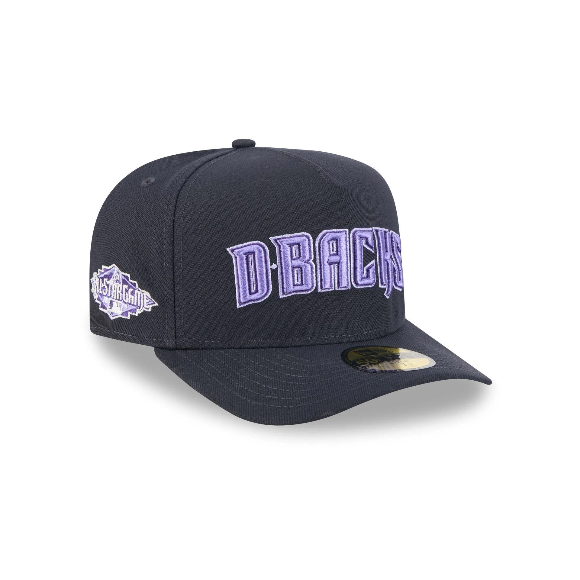 Arizona Diamondbacks Navy Lavender 59FIFTY A-Frame Fitted Hat