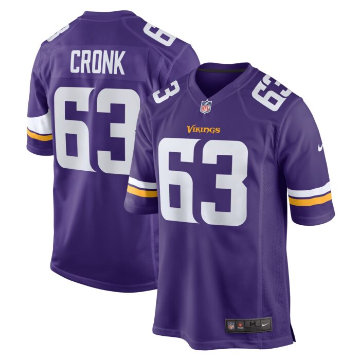 Men’s Minnesota Vikings Coy Cronk Nike Purple Team Game Jersey