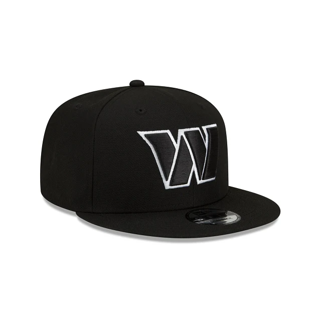 Washington Commanders Black and White 9FIFTY Snapback Hat