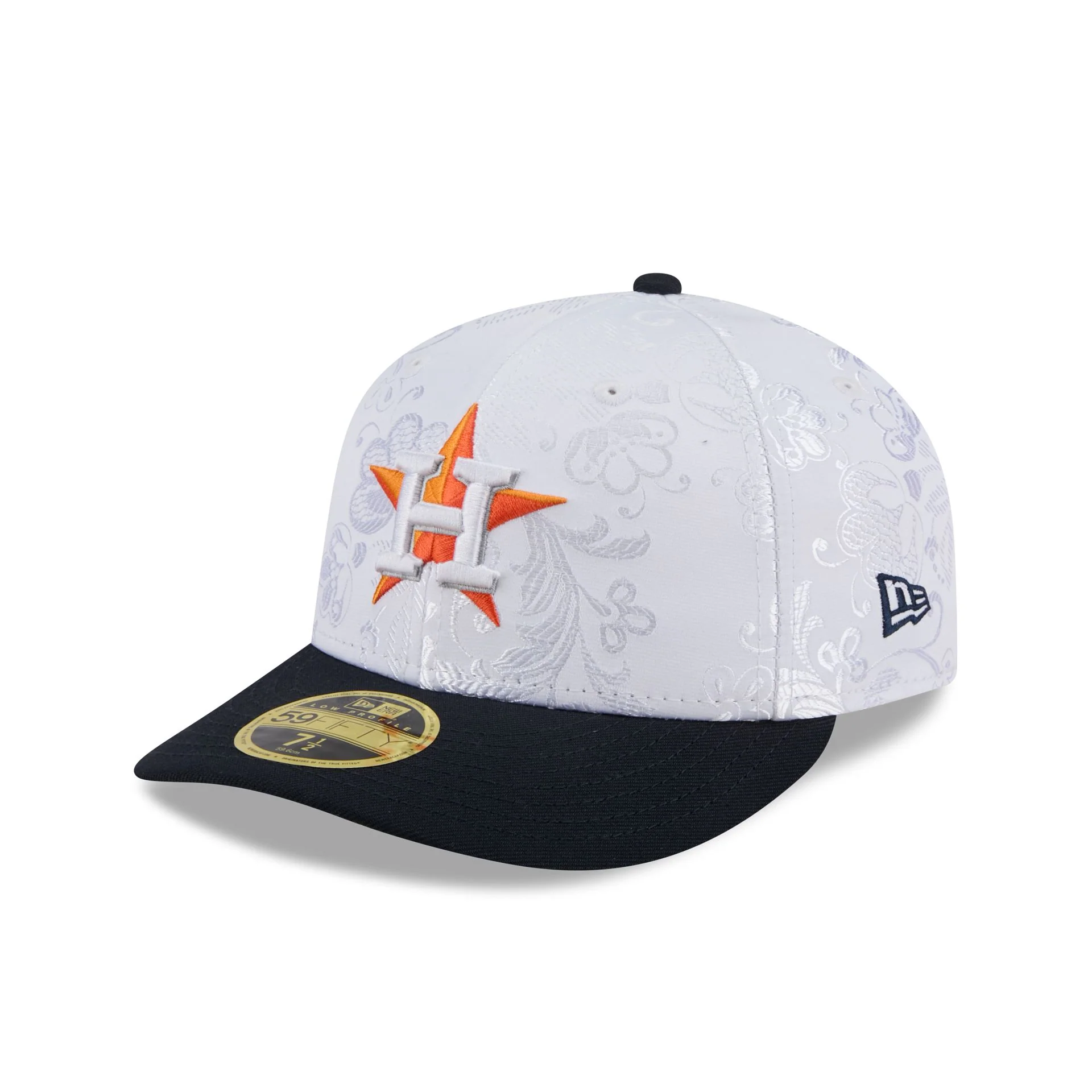 Houston Astros Floral Shine Low Profile 59FIFTY Fitted Hat