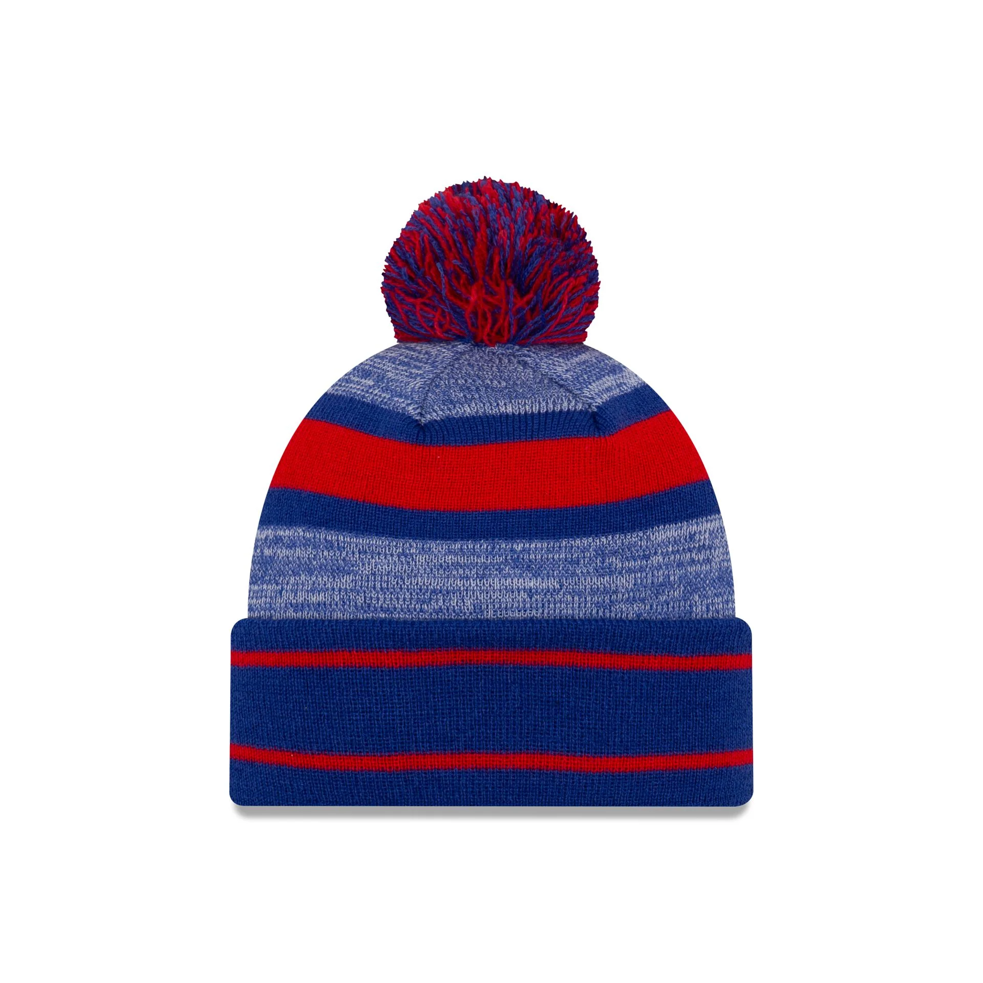 Buffalo Bills Team Stripes Pom Knit Hat