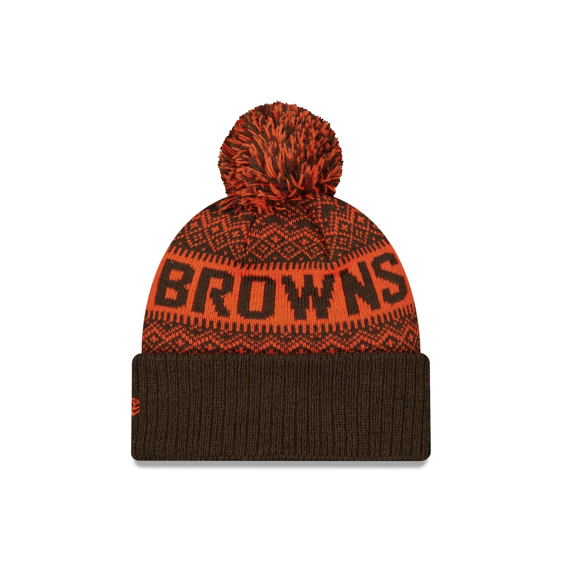 Cleveland Browns Wintry Kids Pom Knit