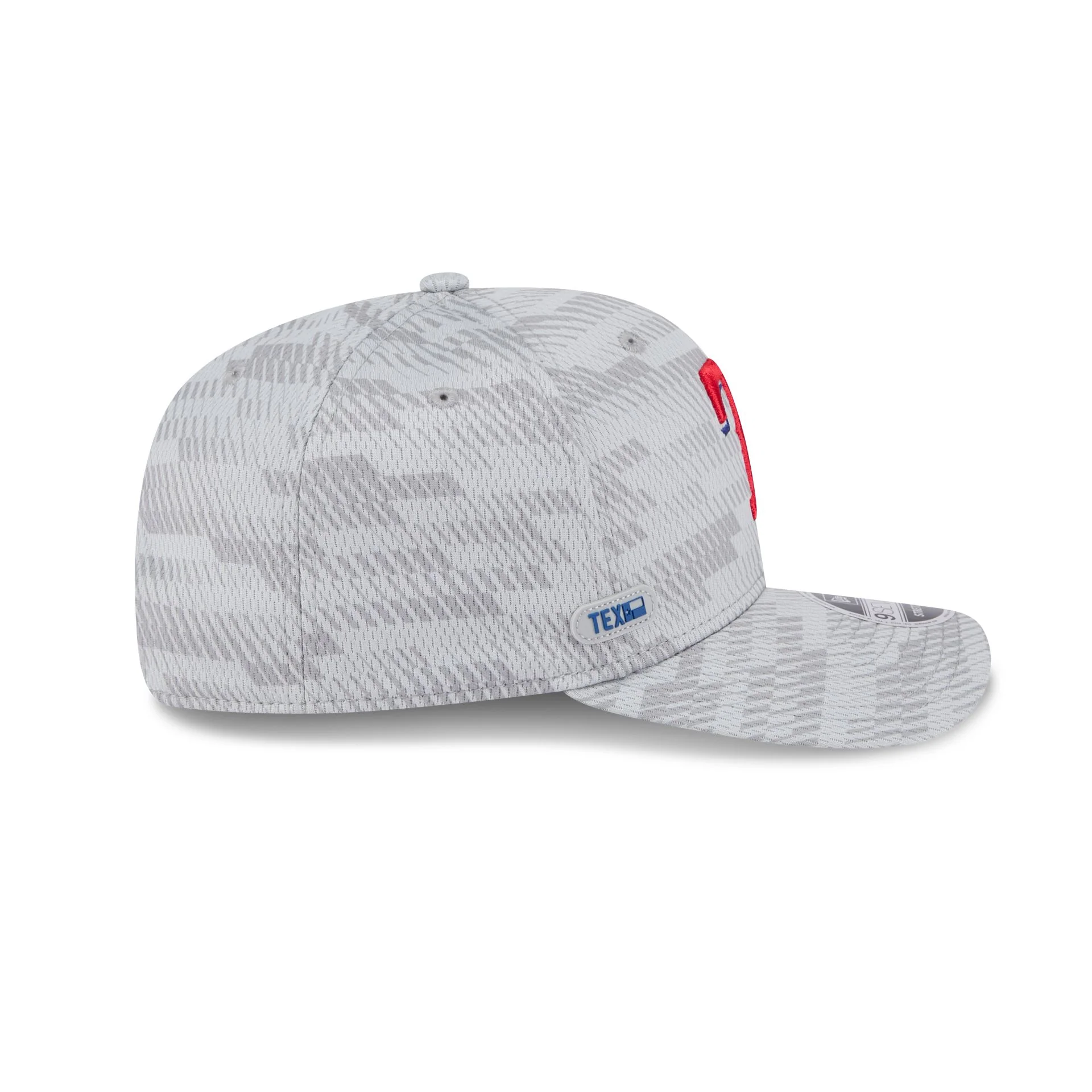 Texas Rangers 2025 Clubhouse Gray 9SEVENTY Stretch-Snap Hat