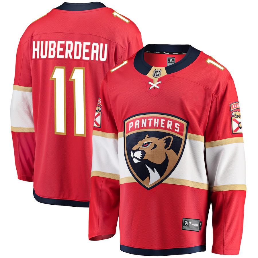 Men's Florida Panthers 11 Jonathan Huberdeau Red Breakaway Jersey