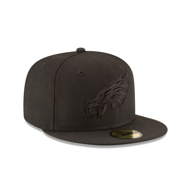 Philadelphia Eagles Black On Black 59FIFTY Fitted Hat