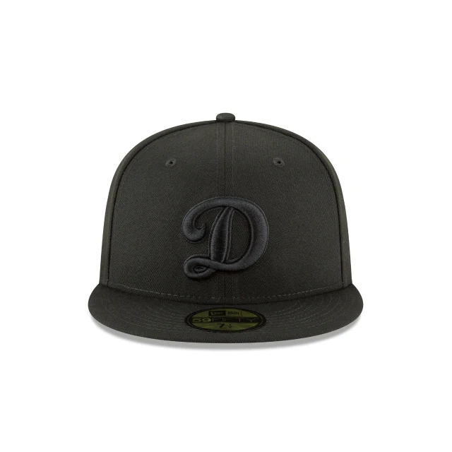 Los Angeles Dodgers Blackout Basic 59FIFTY Fitted Hat