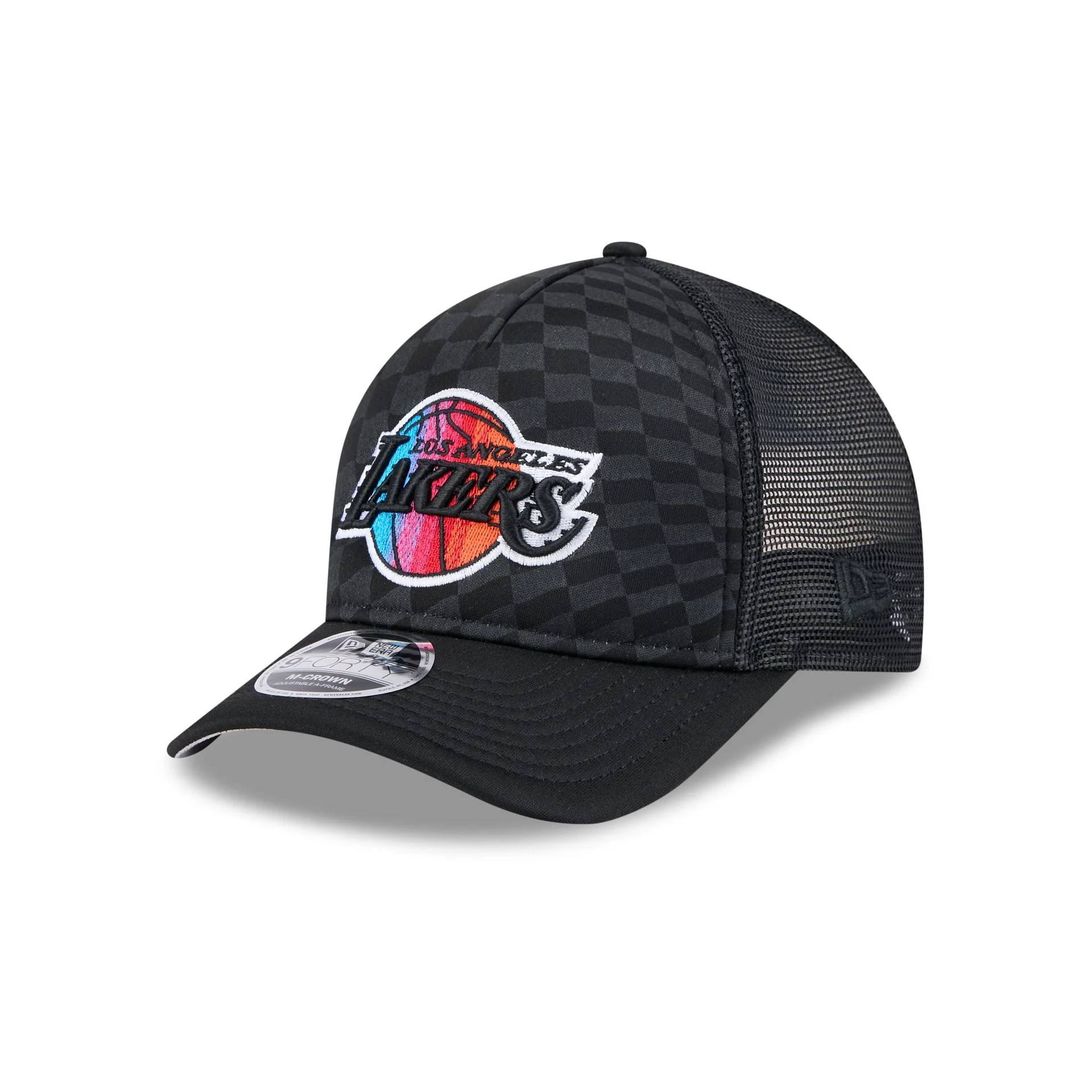 Los Angeles Lakers Gradient Raceway 9FORTY M-Crown A-Frame Trucker Hat